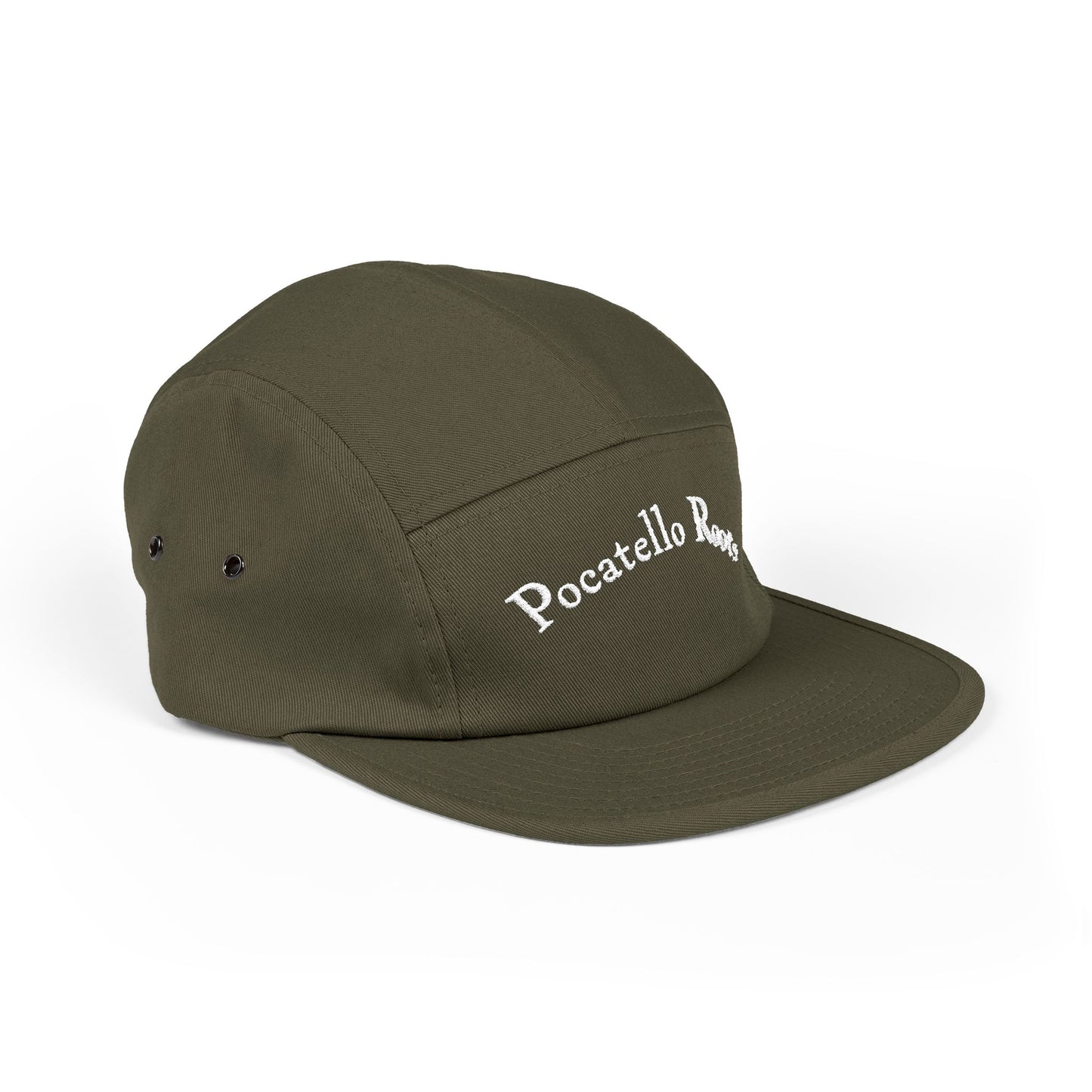 Pocatello Roots Embroidered 5-Panel Cap – Casual Cotton Camper Hat