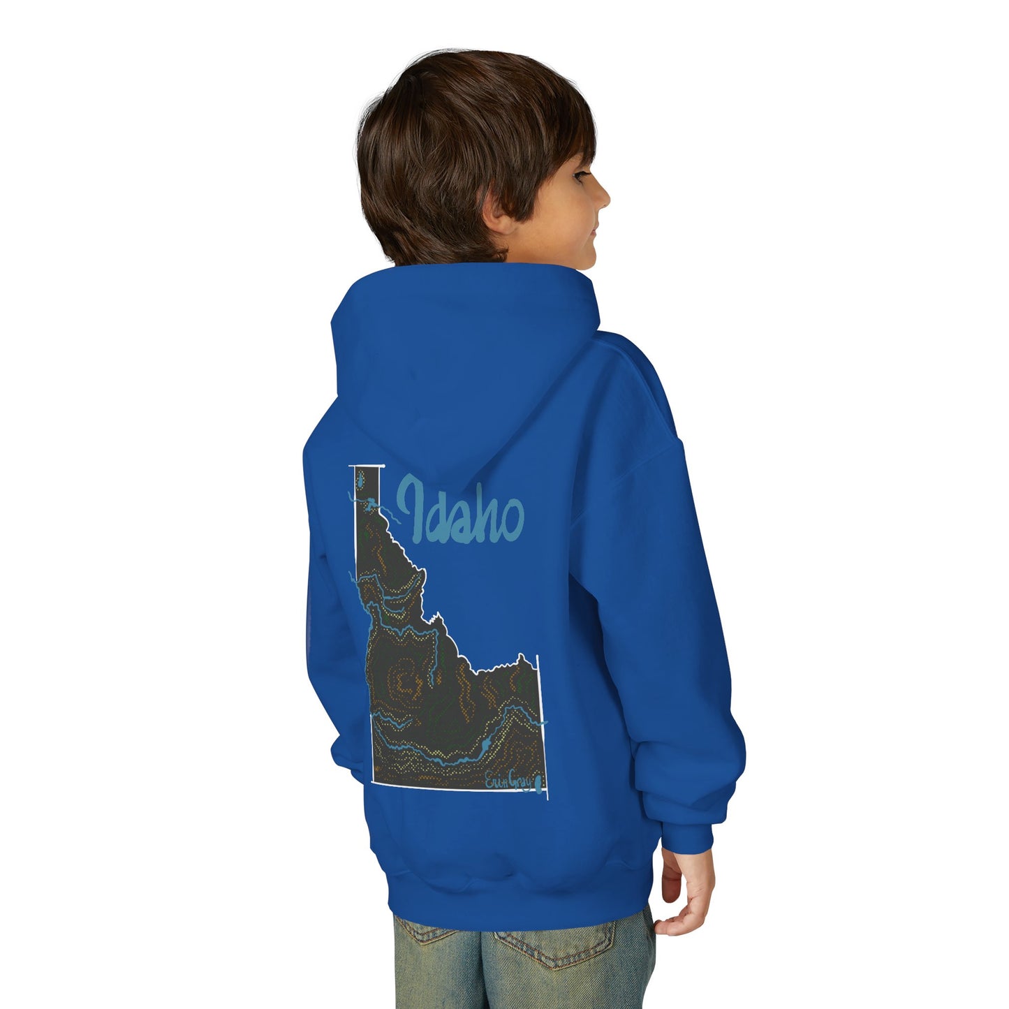 Idaho State Pride Youth Hoodie — Designed by an Independent Idaho Artist