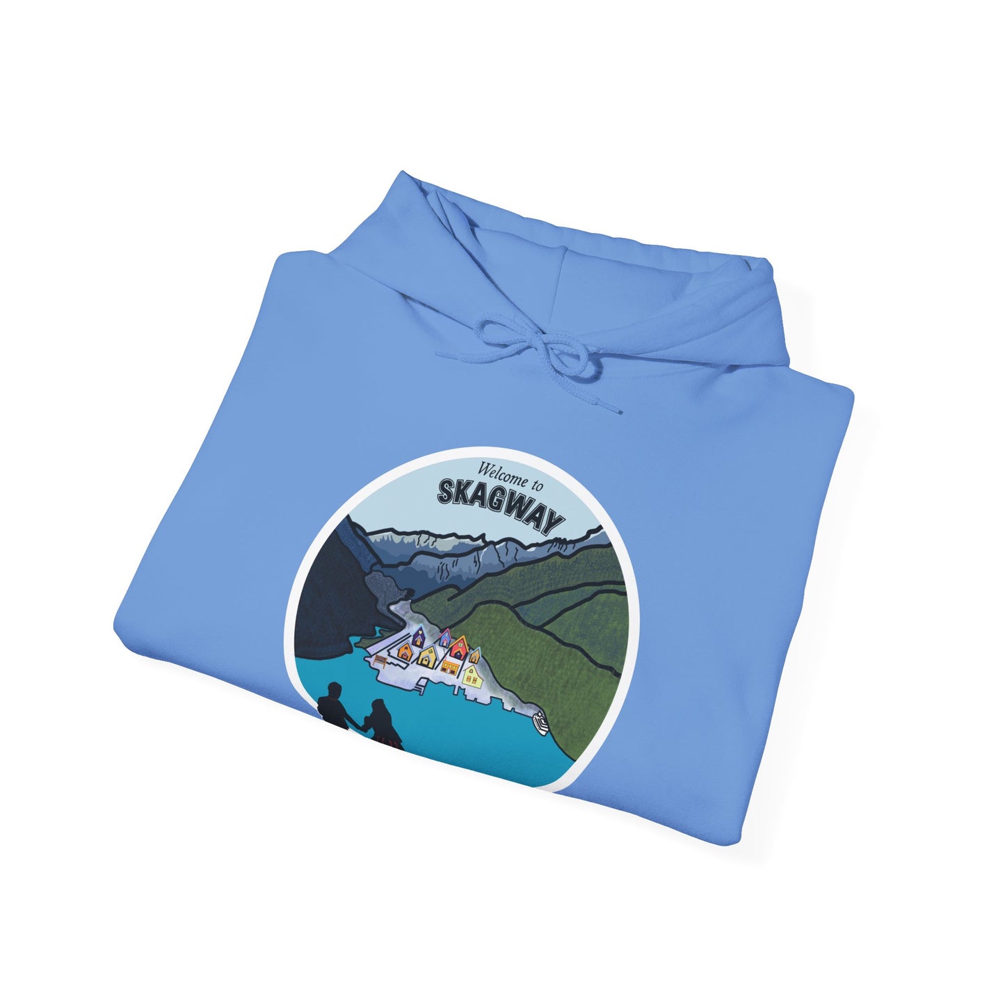 Welcome to Skagway Alaska Hoodie – Hand-Drawn | Artist Edition