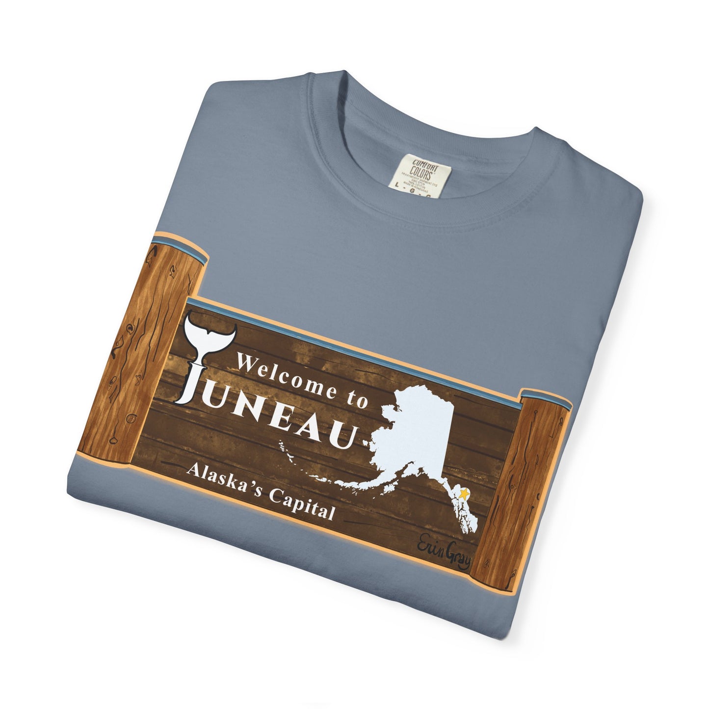 Juneau Alaska Sign T-Shirt – Welcome to Juneau Souvenir Tee