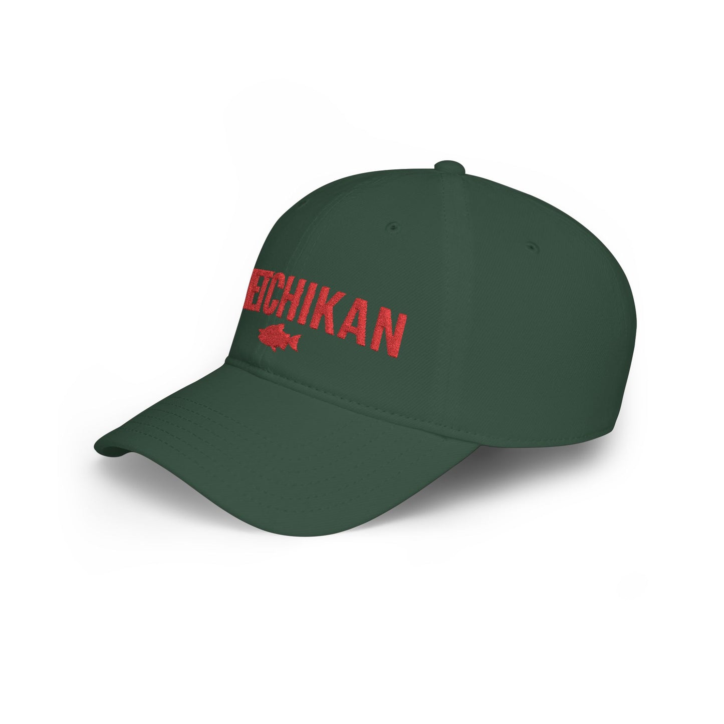 Ketchikan Alaska Embroidered Baseball Cap | Salmon Fishing Hat | Alaska Gift