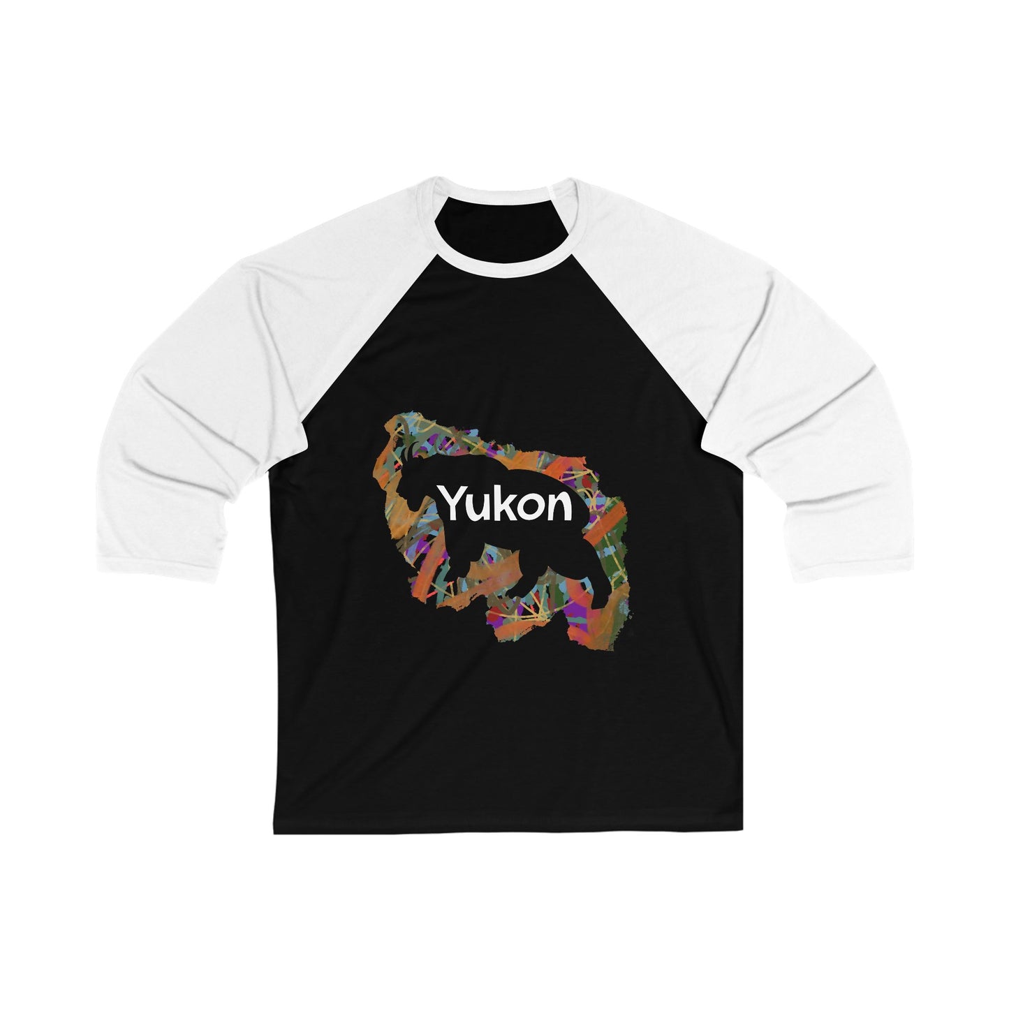 Yukon G.O.A.T. Baseball Tee – Colorful Wilderness Graphic Raglan