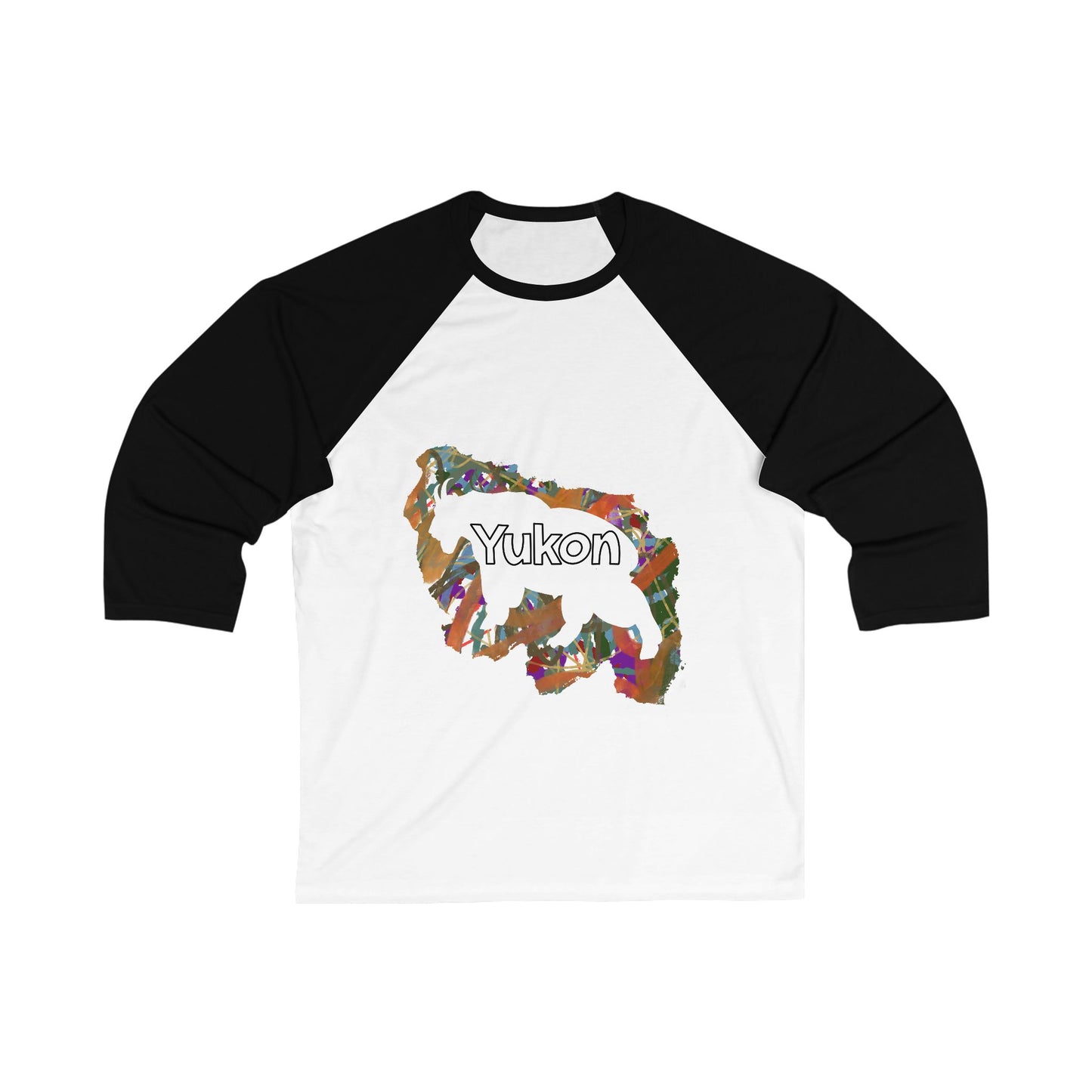 Yukon G.O.A.T. Baseball Tee – Colorful Wilderness Graphic Raglan