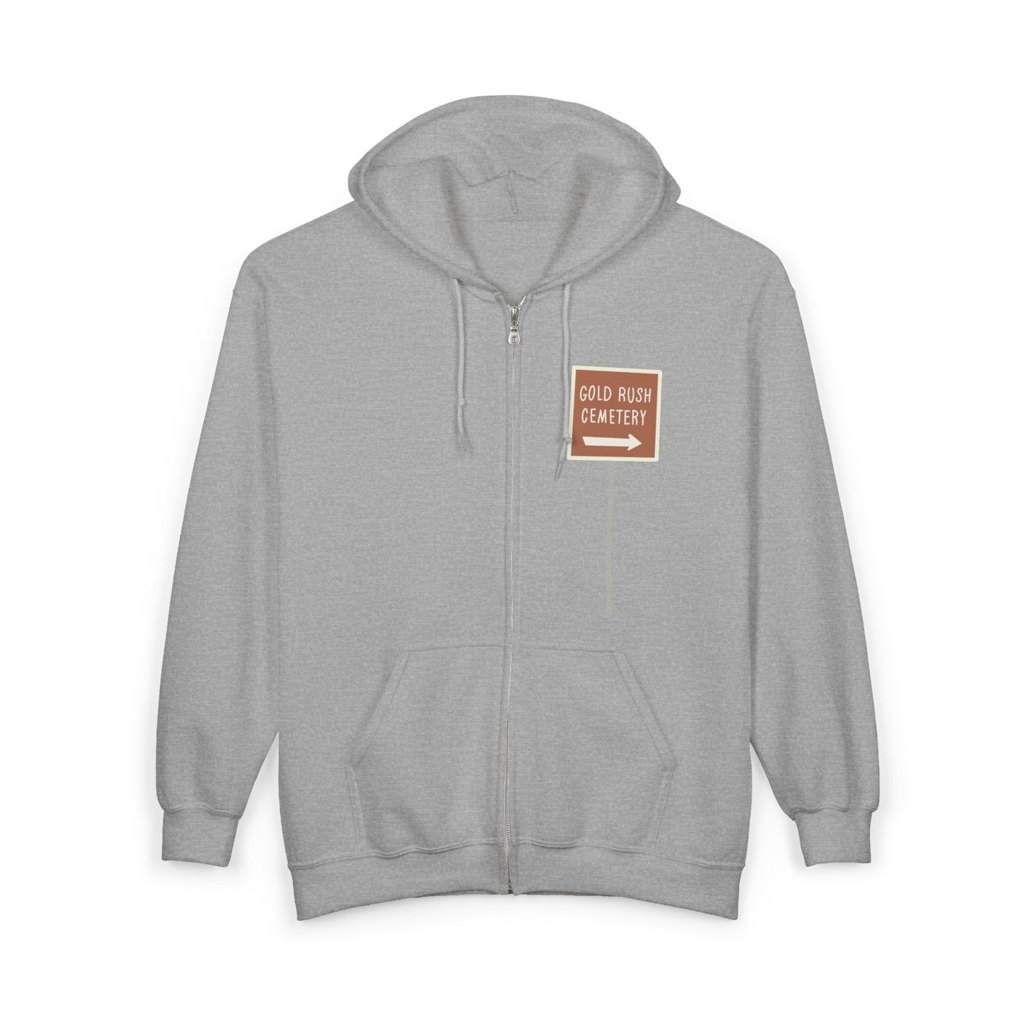 Frank Reid Falls Zip Hoodie — Gold Rush Cemetery Skagway Alaska Hoodie