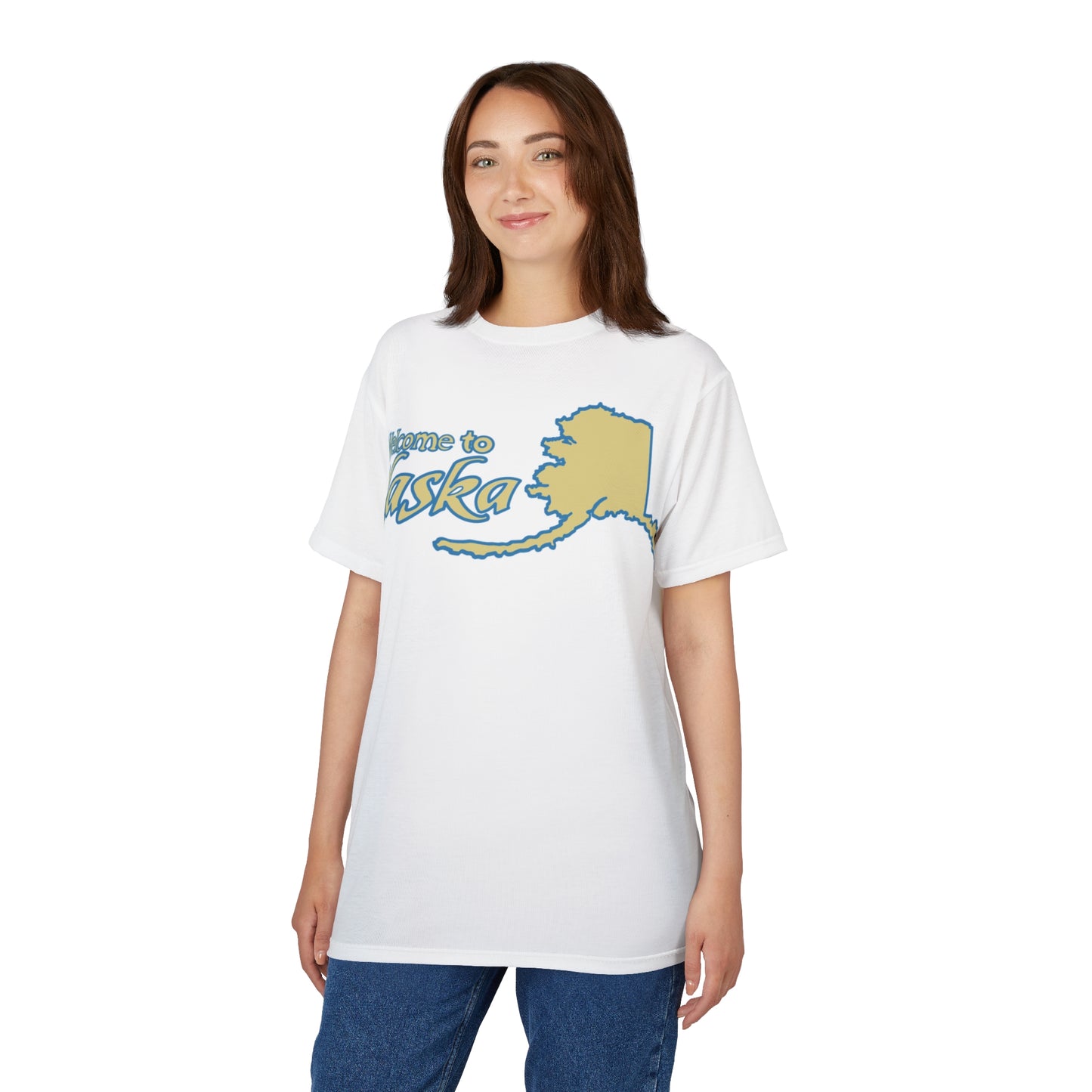 Welcome to Alaska Tee — State Map Graphic T‑Shirt