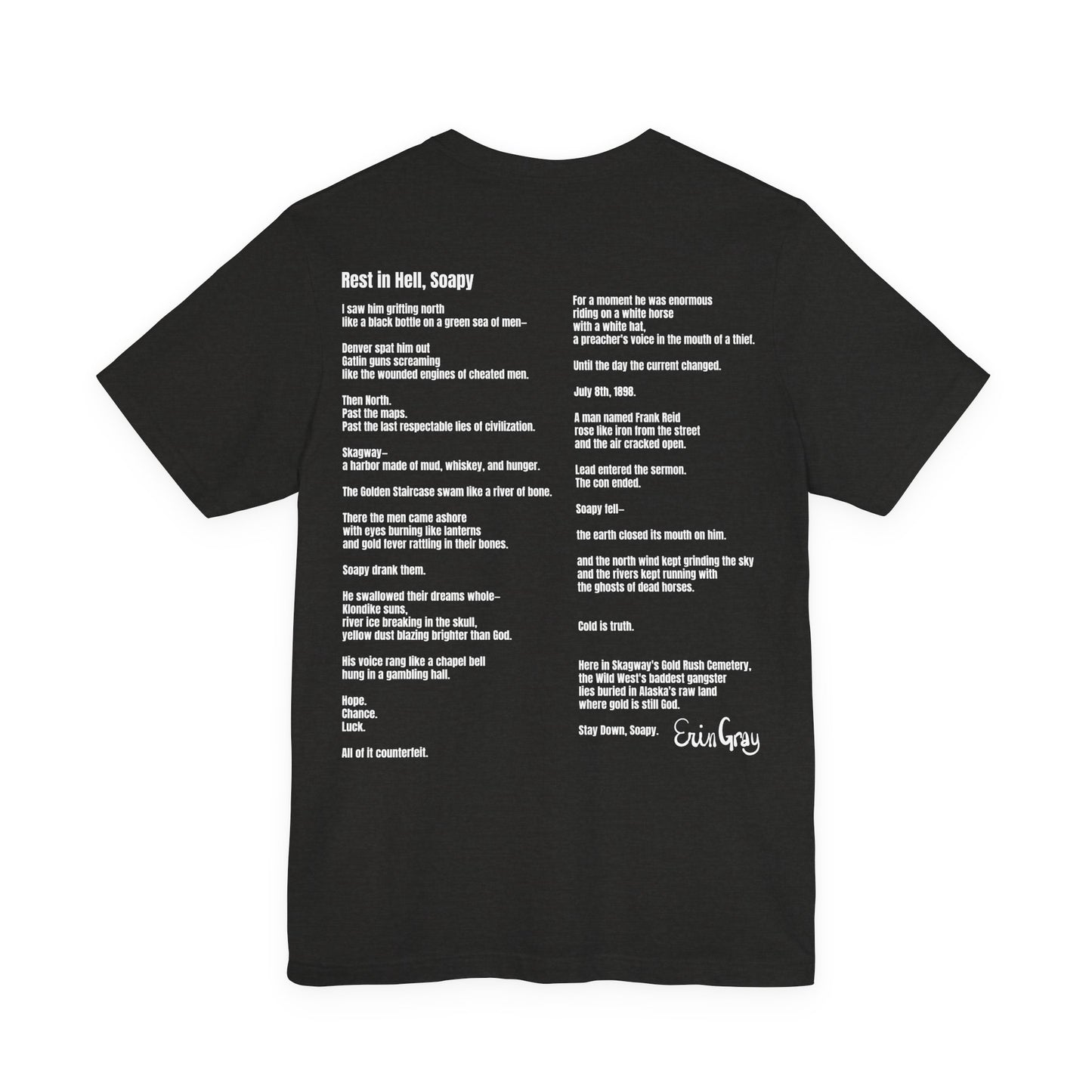 'Rest in Hell, Soapy' —  The Legendary Alaskan Gangster | Graffiti Skull Graphic T‑Shirt