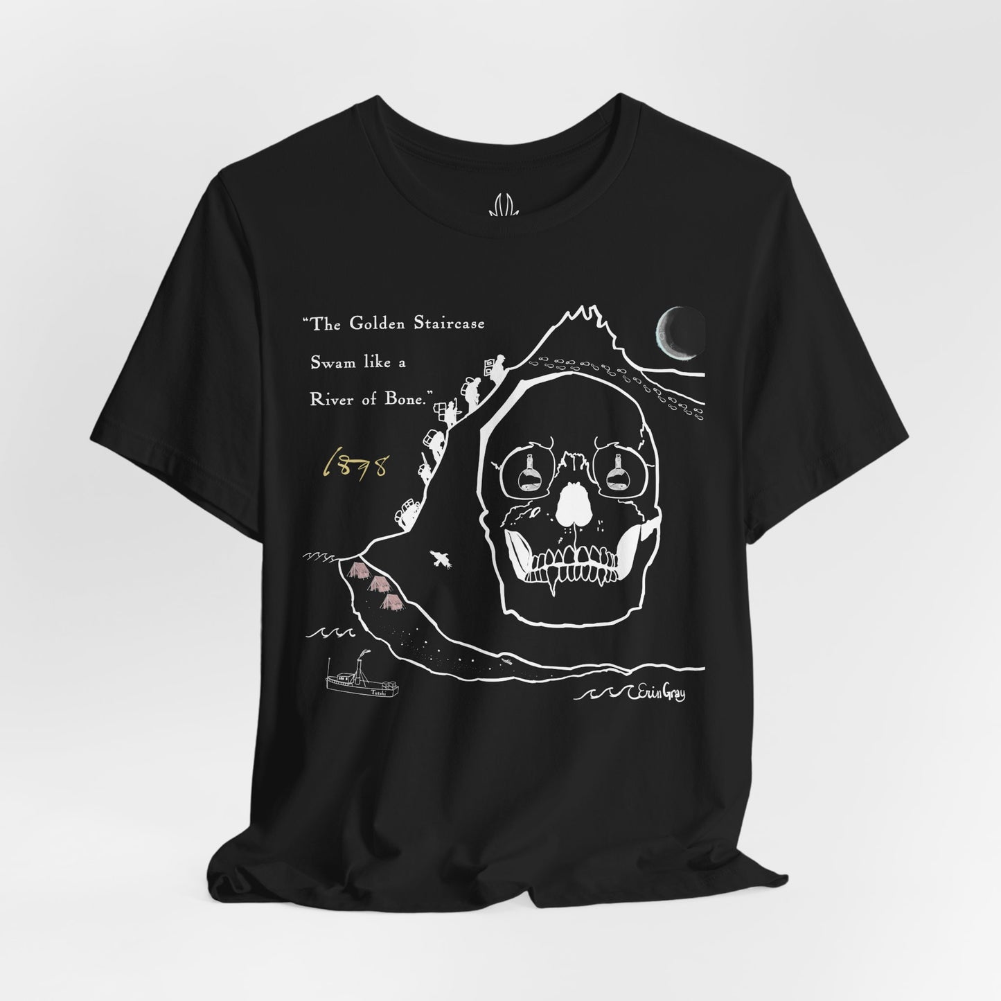 Klondike Gold Rush Story Tee — "The Golden Staircase Swam Like a River of Bone"