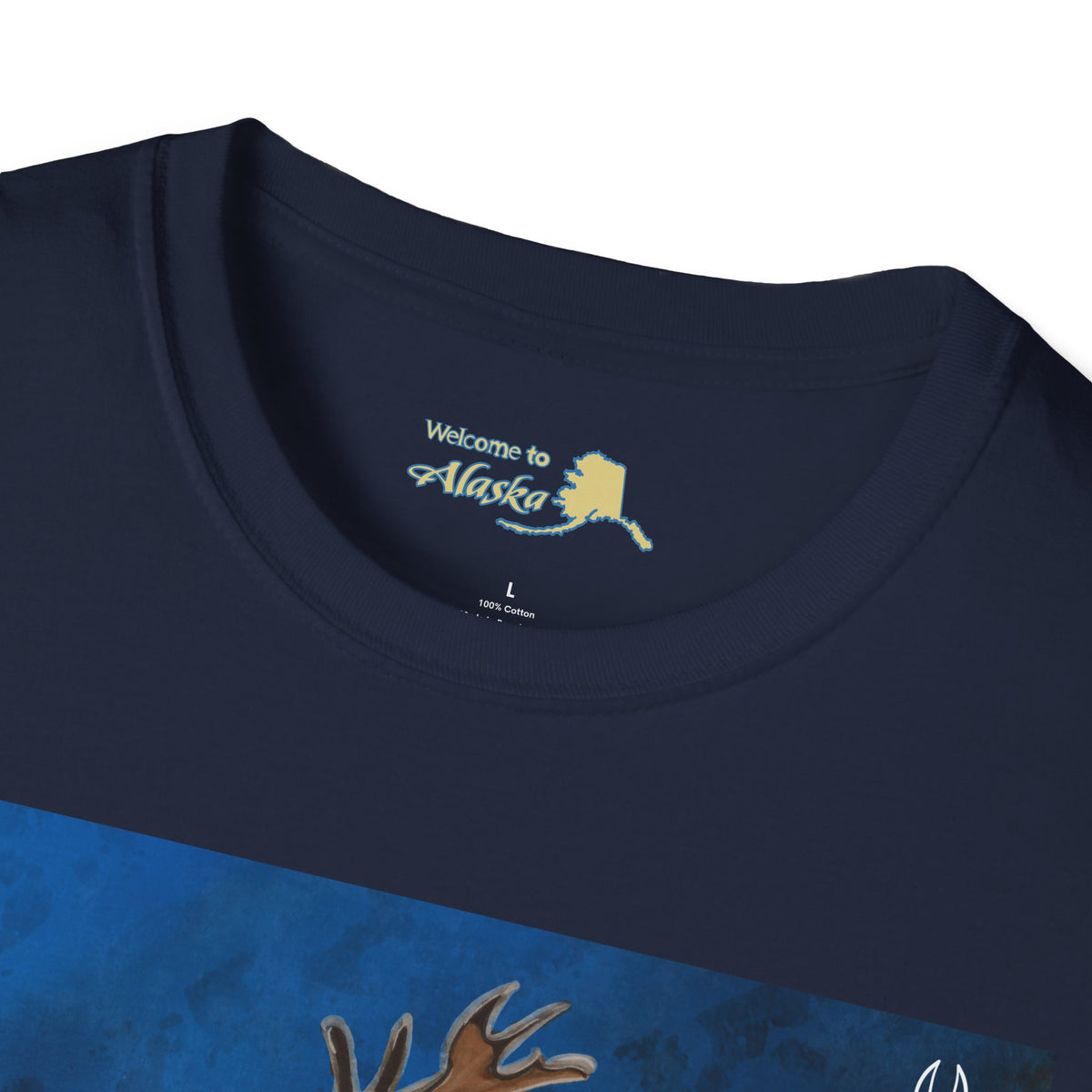 Caribou Reindeer Alaska Yukon T-Shirt — Vintage Wildlife Graphic Tee