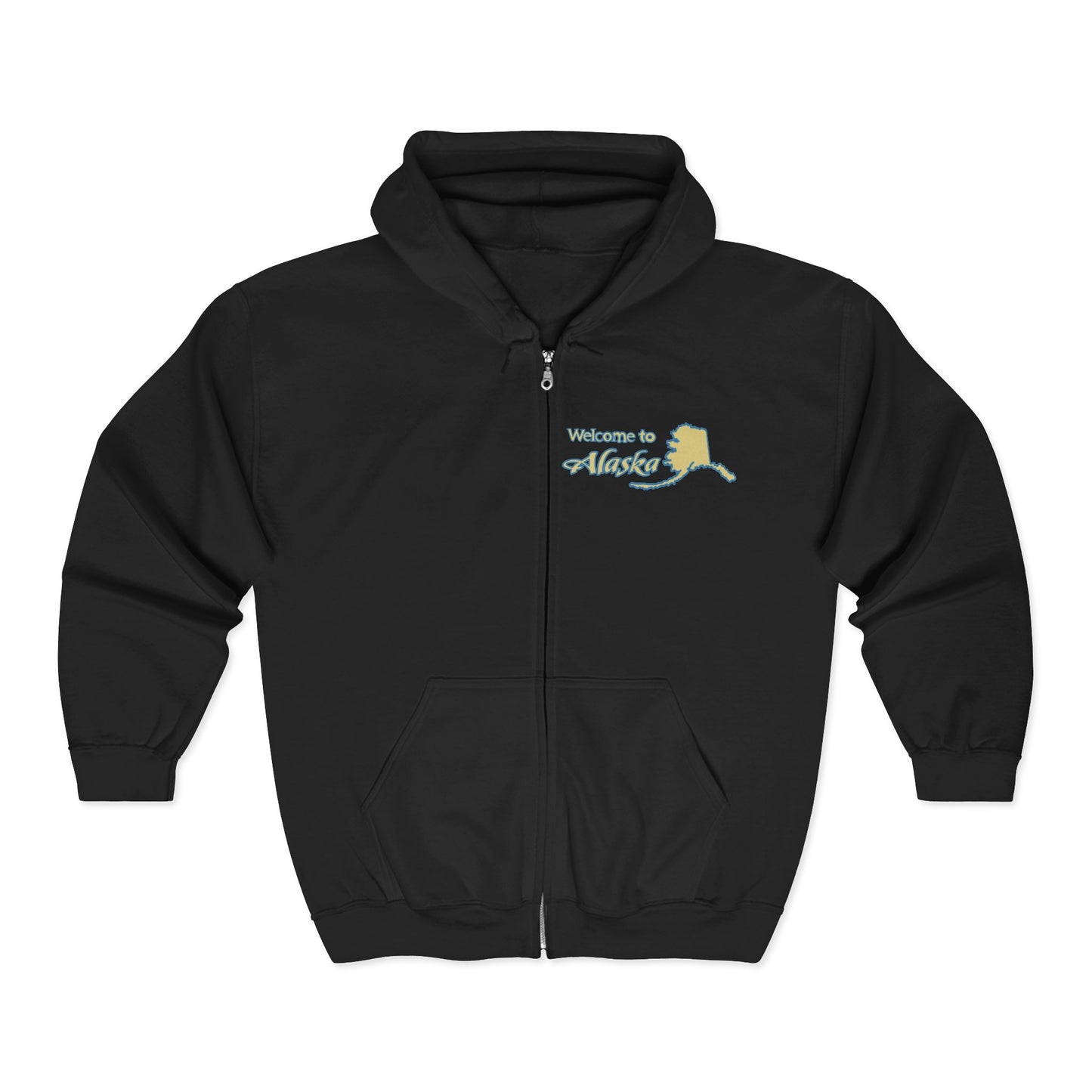 Juneau Alaska Orca Zip Hoodie — Vintage Travel Whale & Sunset Full‑Zip Sweatshirt