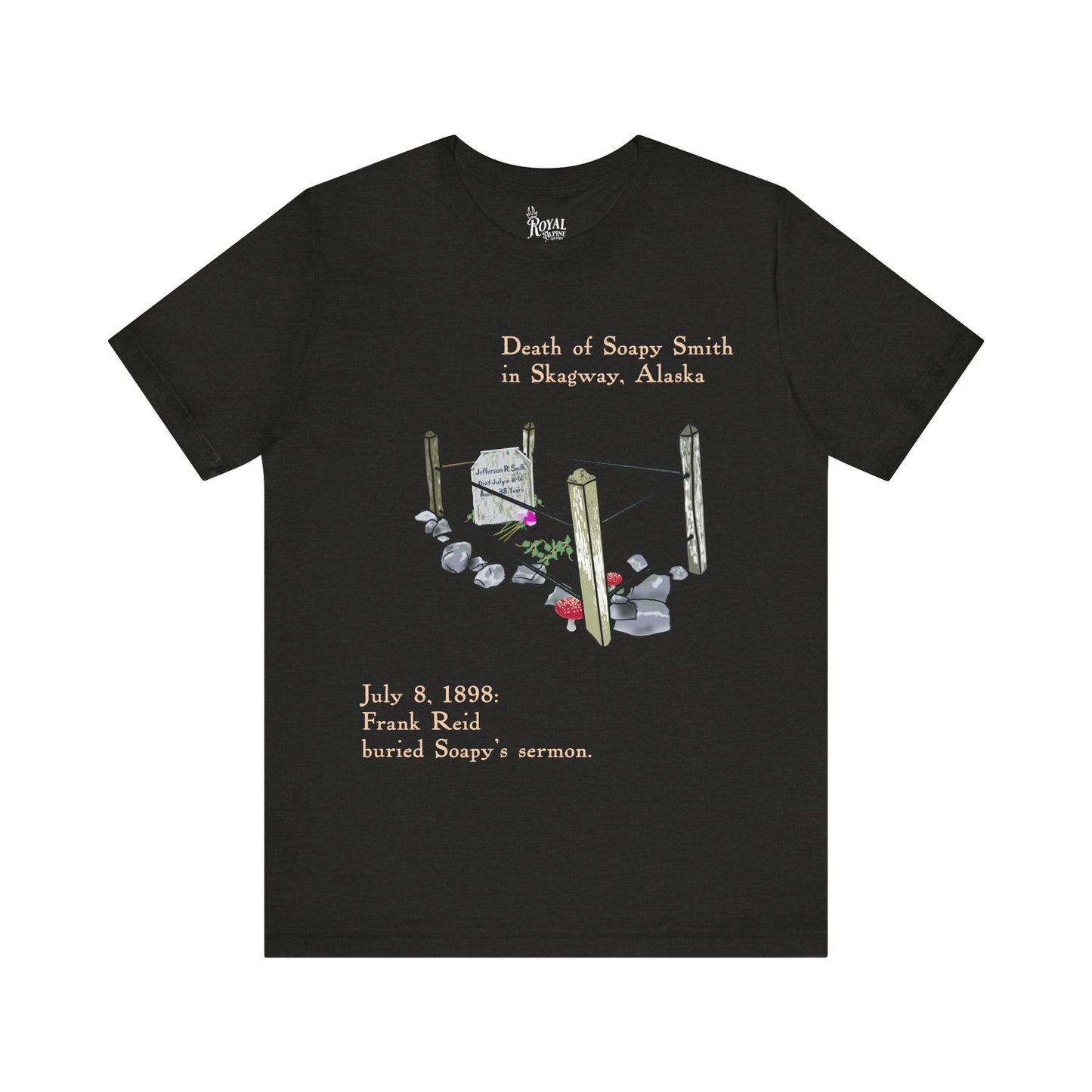 Treasure Hunt for the Legendary Alaskan Gangster T‑Shirt — 'Death of Soapy Smith' Historical Graphic Tee