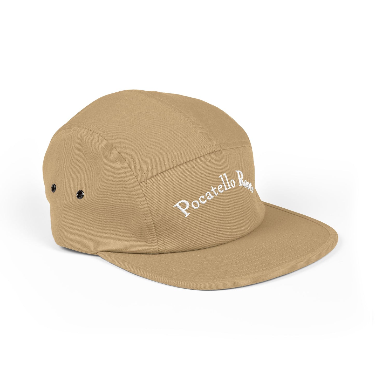 Pocatello Roots Embroidered 5-Panel Cap – Casual Cotton Camper Hat