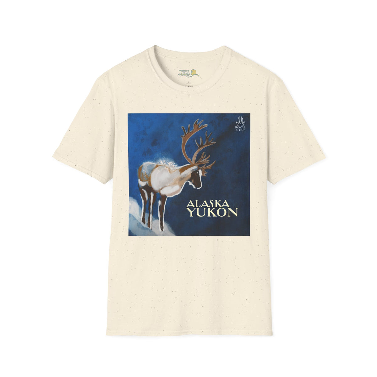Caribou Reindeer Alaska Yukon T-Shirt — Vintage Wildlife Graphic Tee