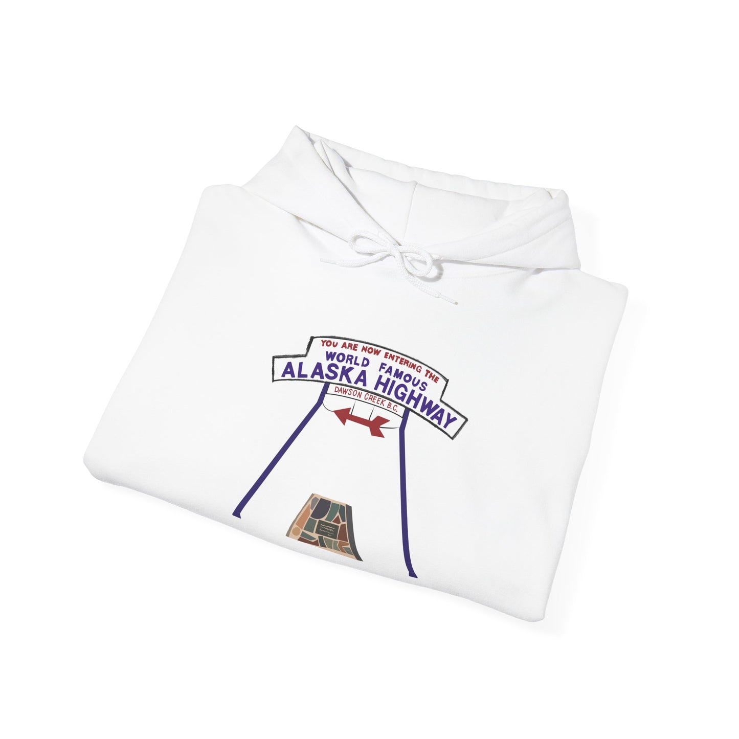 Alaska Highway Sign Hoodie – Word Famous Alaska Highway Pullover