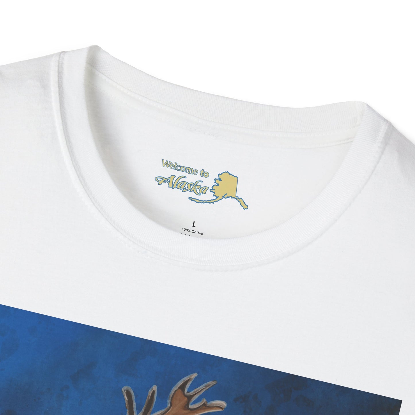 Caribou Reindeer Alaska Yukon T-Shirt — Vintage Wildlife Graphic Tee
