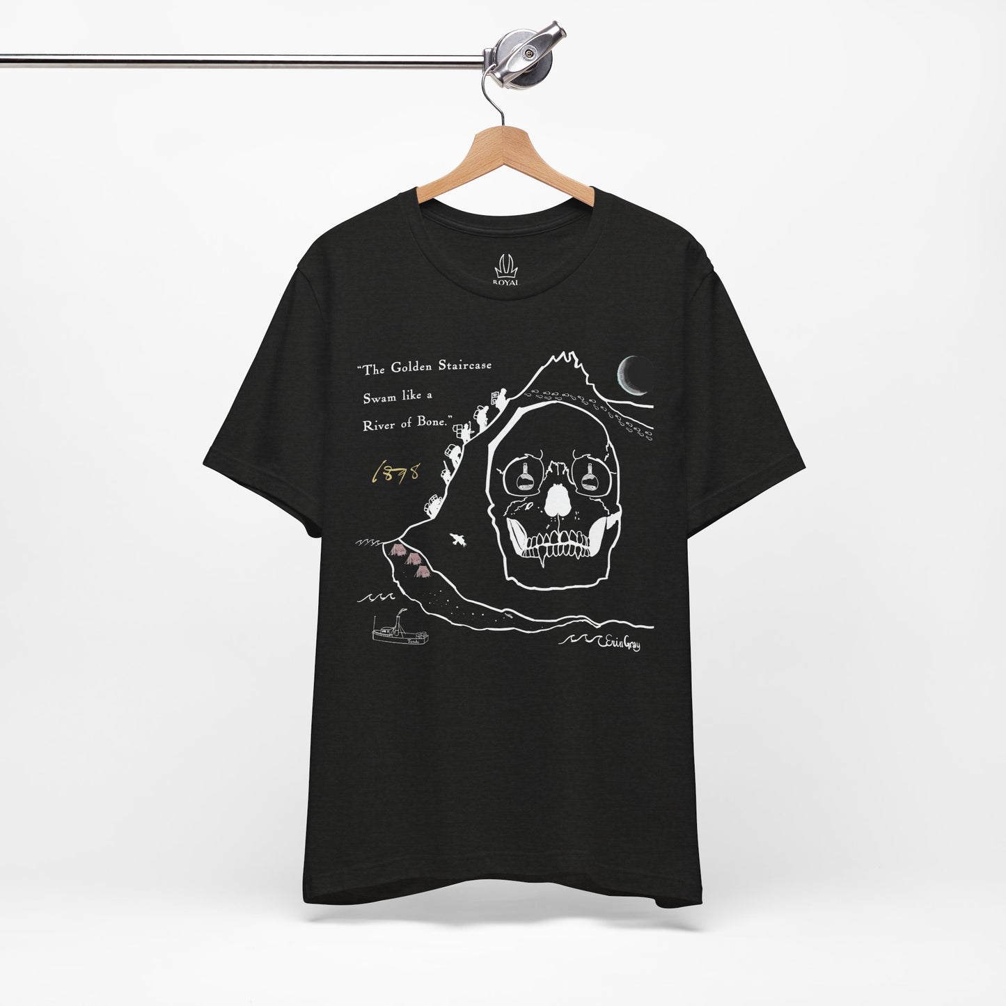 Klondike Gold Rush Story Tee — "The Golden Staircase Swam Like a River of Bone"