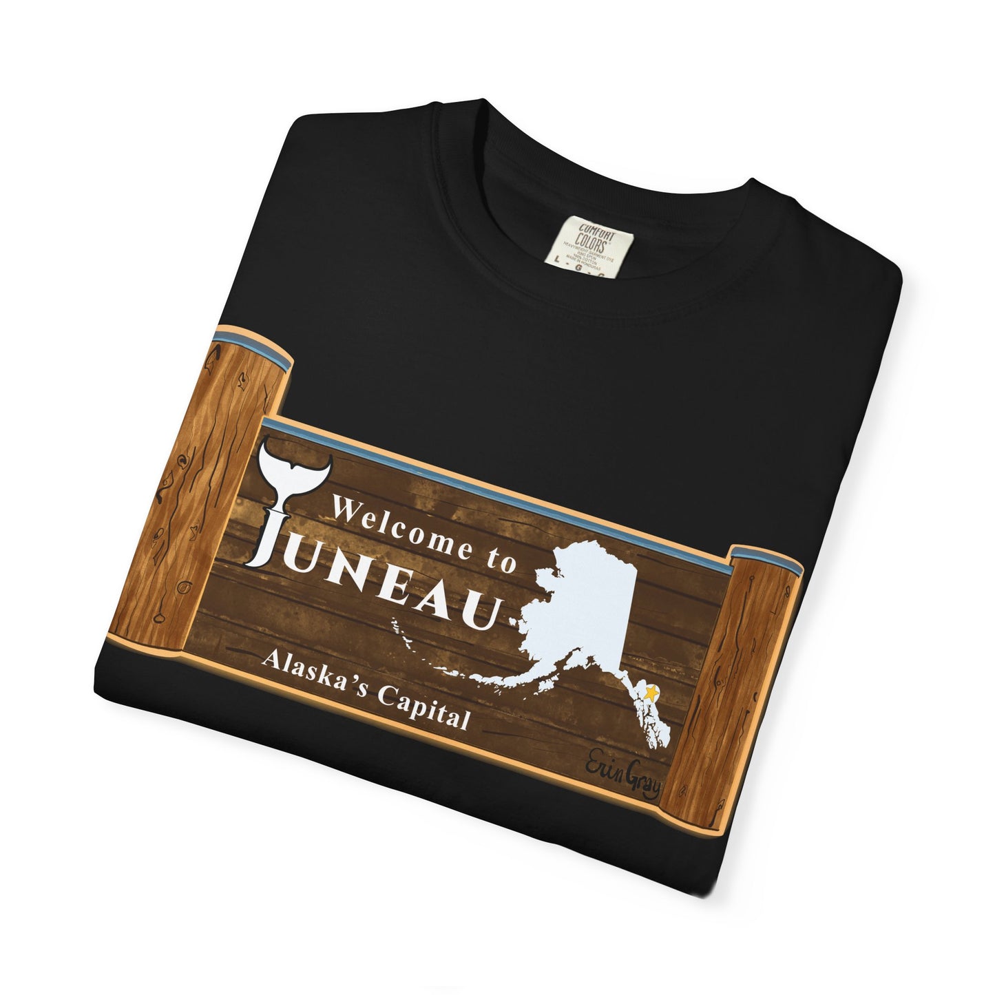 Juneau Alaska Sign T-Shirt – Welcome to Juneau Souvenir Tee
