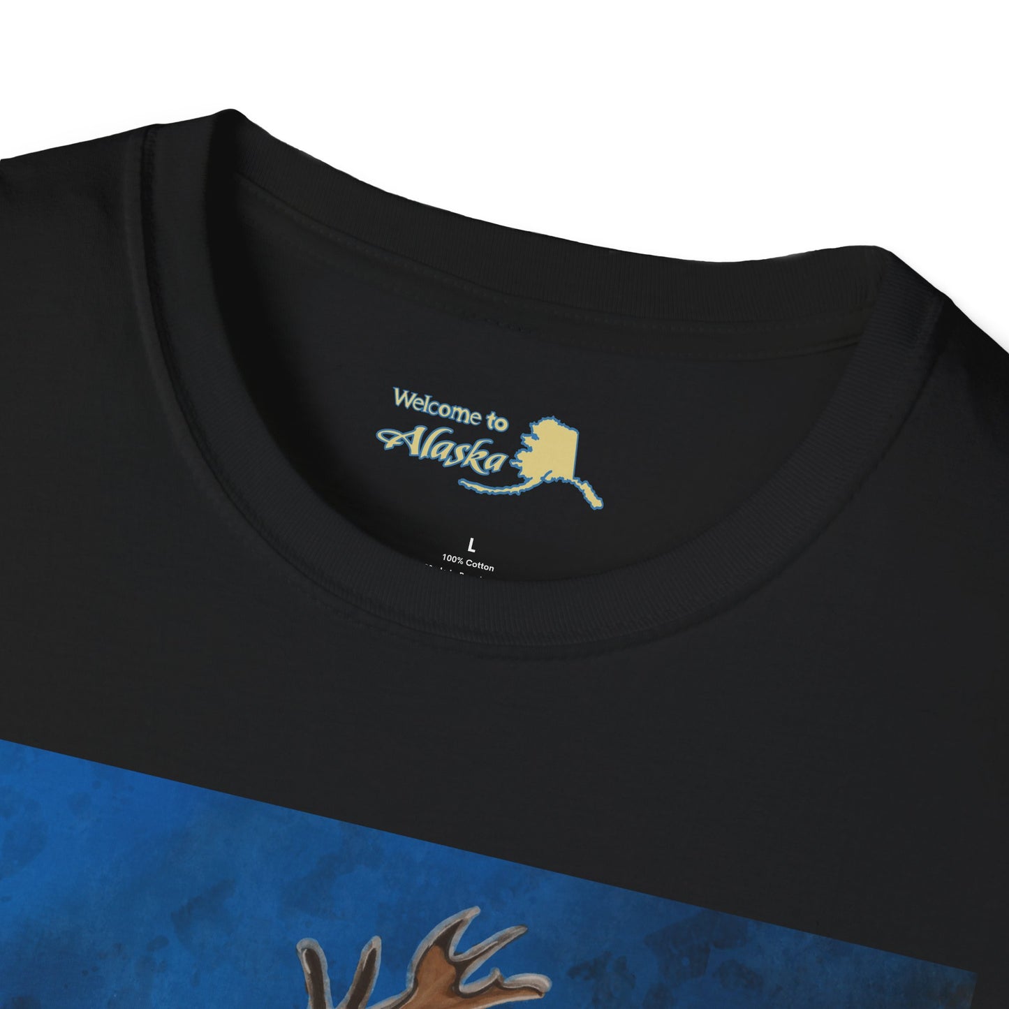 Caribou Reindeer Alaska Yukon T-Shirt — Vintage Wildlife Graphic Tee