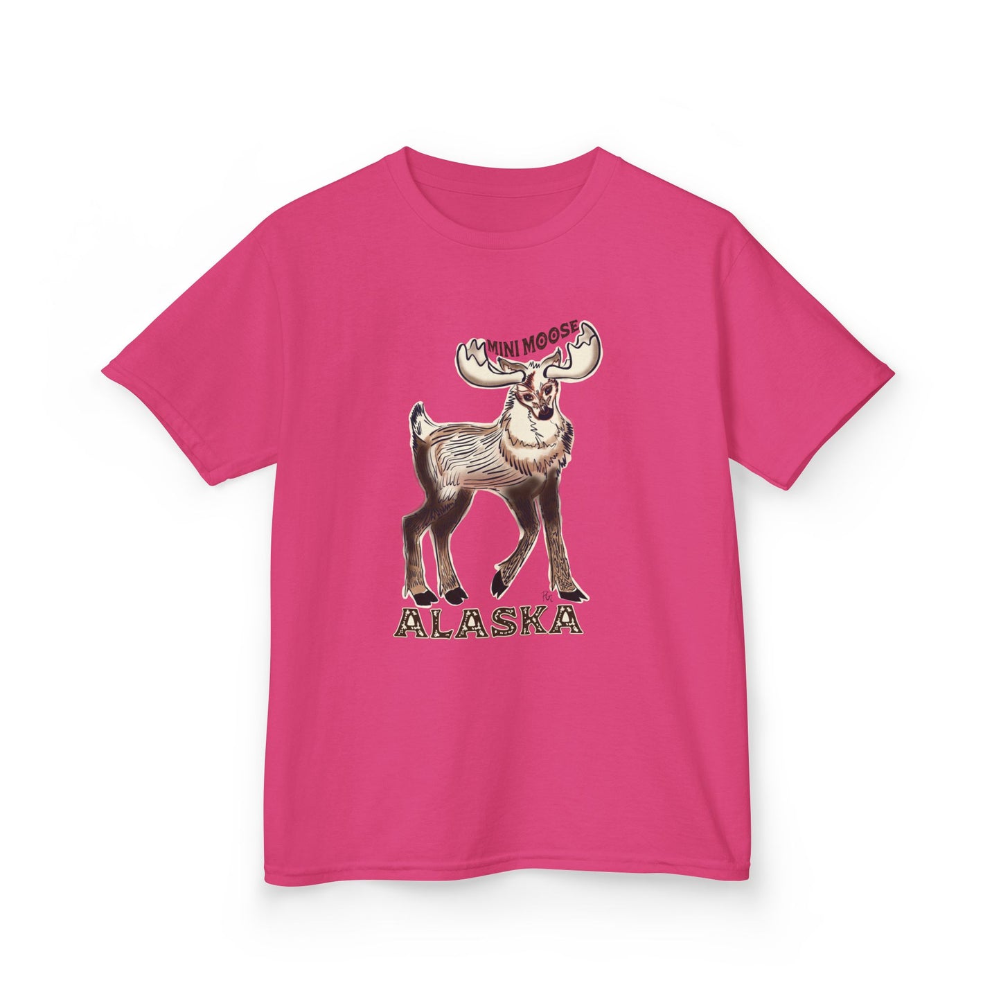Kids Alaska Moose T-Shirt — Vintage Wildlife Graphic Tee for Grandkids