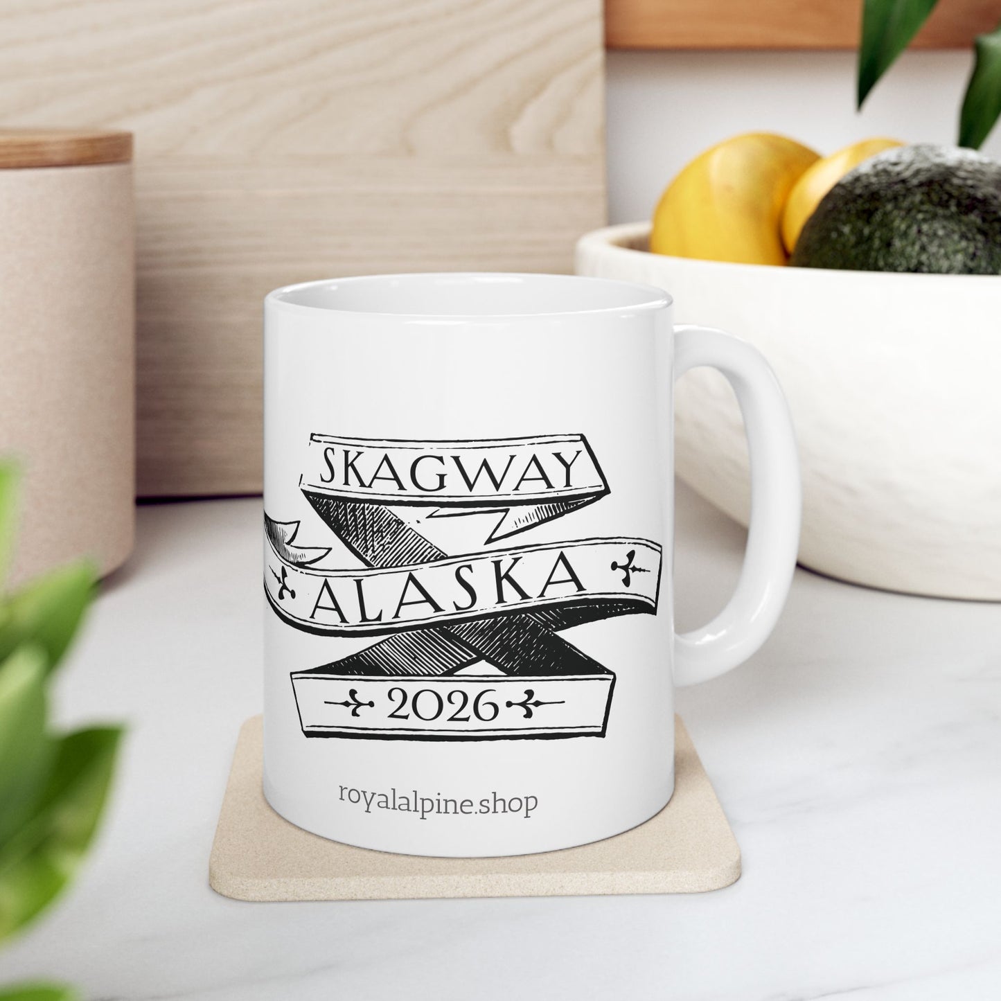Welcome to Skagway Alaska Mug – Gold Rush Alaska Cruise Souvenir Coffee Mug