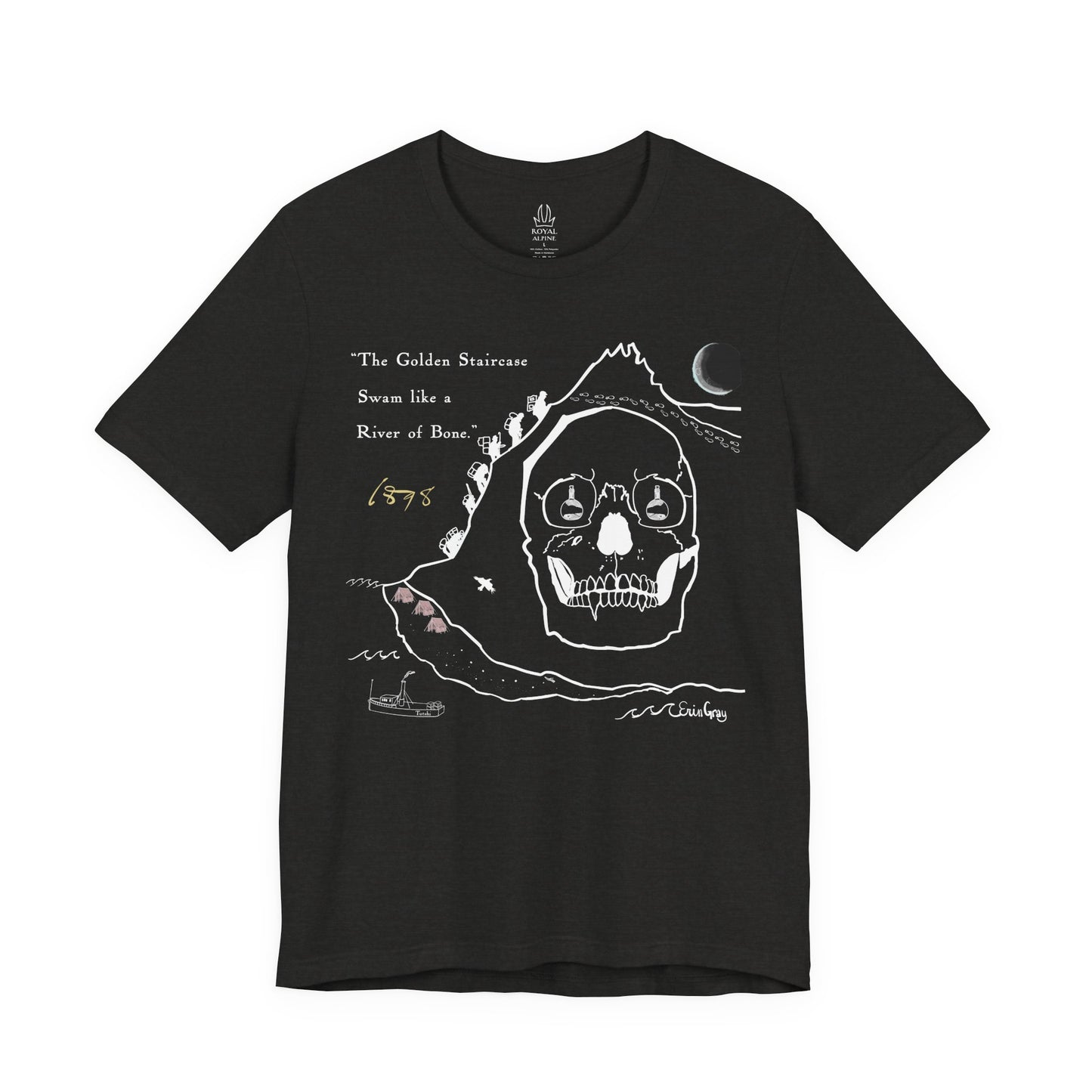 Klondike Gold Rush Story Tee — "The Golden Staircase Swam Like a River of Bone"