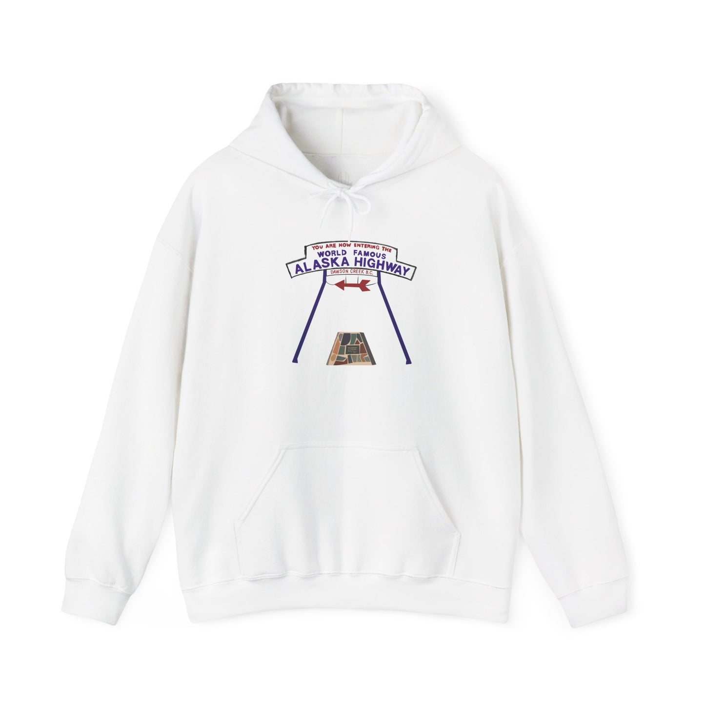 Alaska Highway Sign Hoodie – Word Famous Alaska Highway Pullover