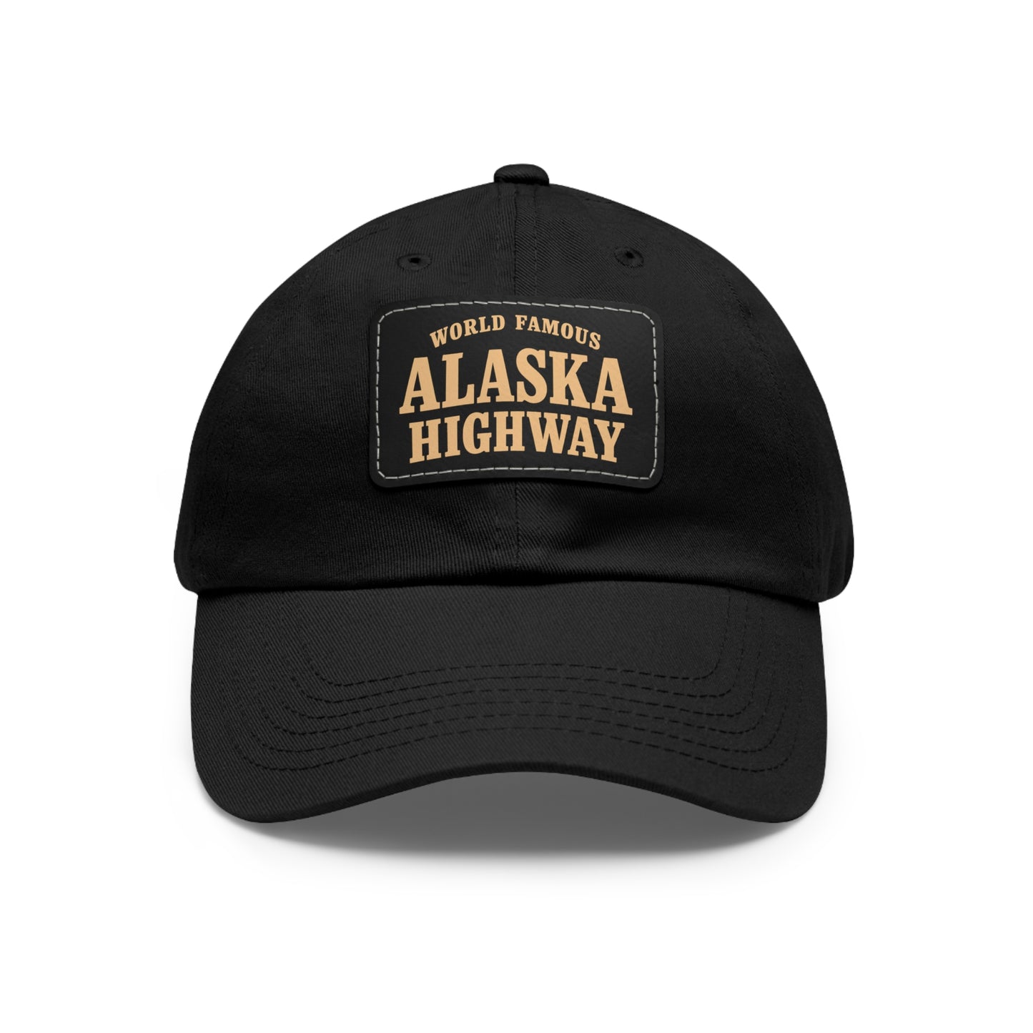 Alaska Highway leather patch hat world famous Alaska Highway cap