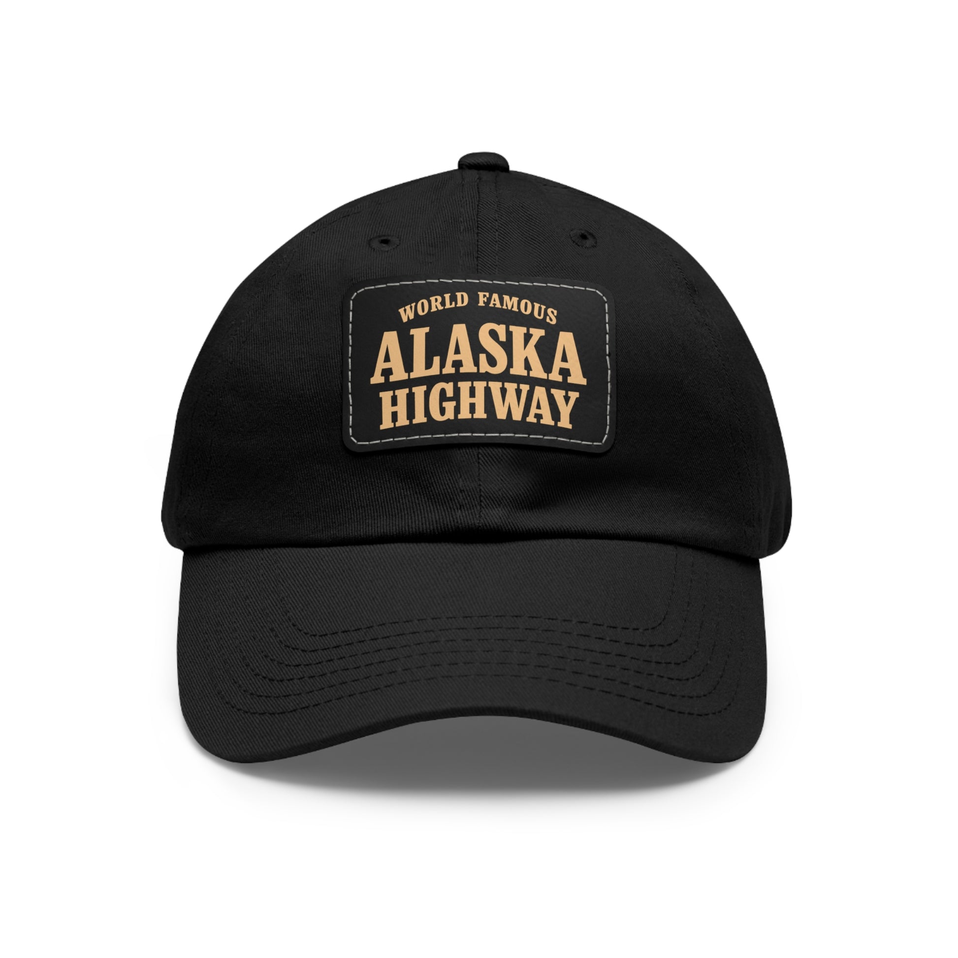 Alaska Highway leather patch hat world famous Alaska Highway cap