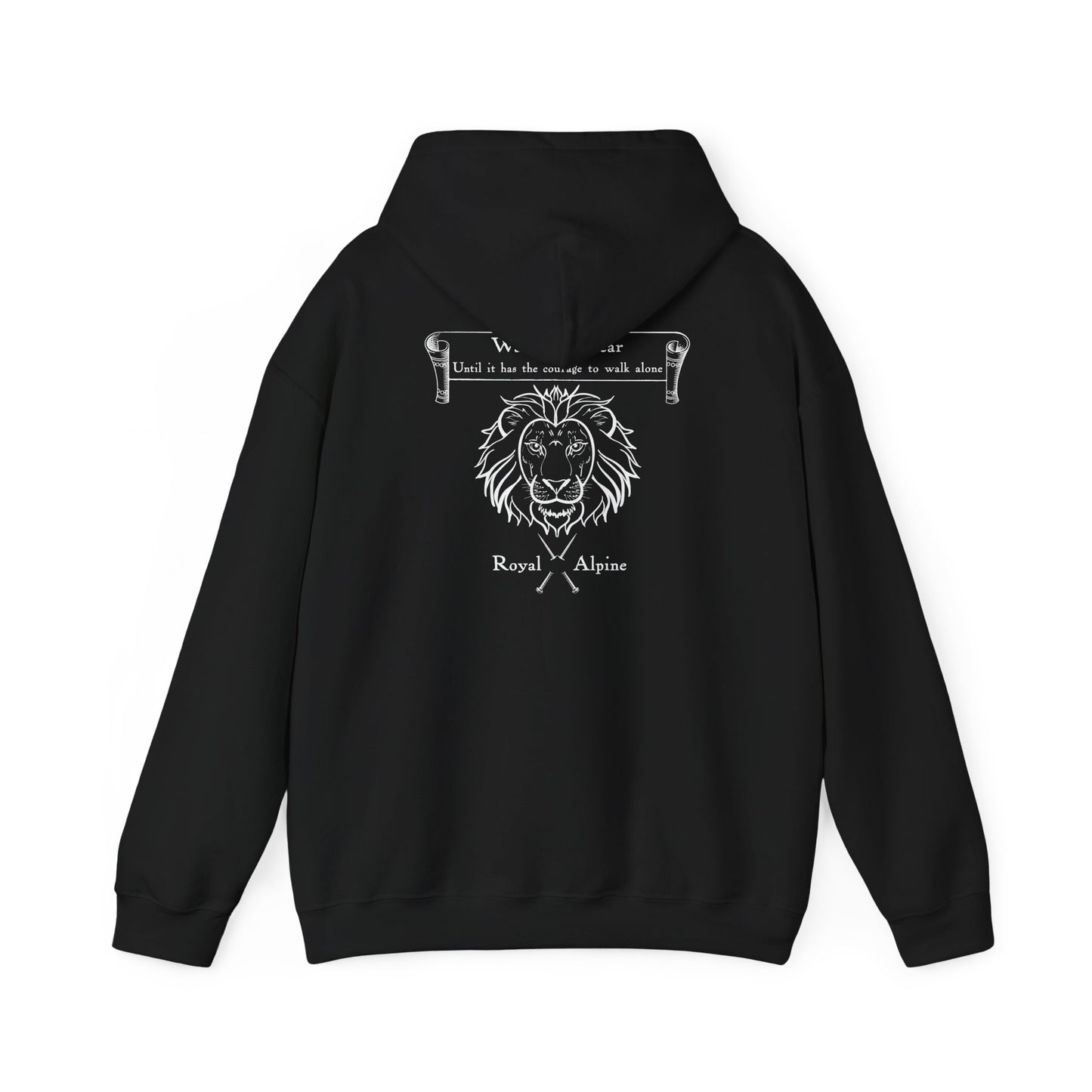 Walk with Fear -  Royal Alpine Hoodie
