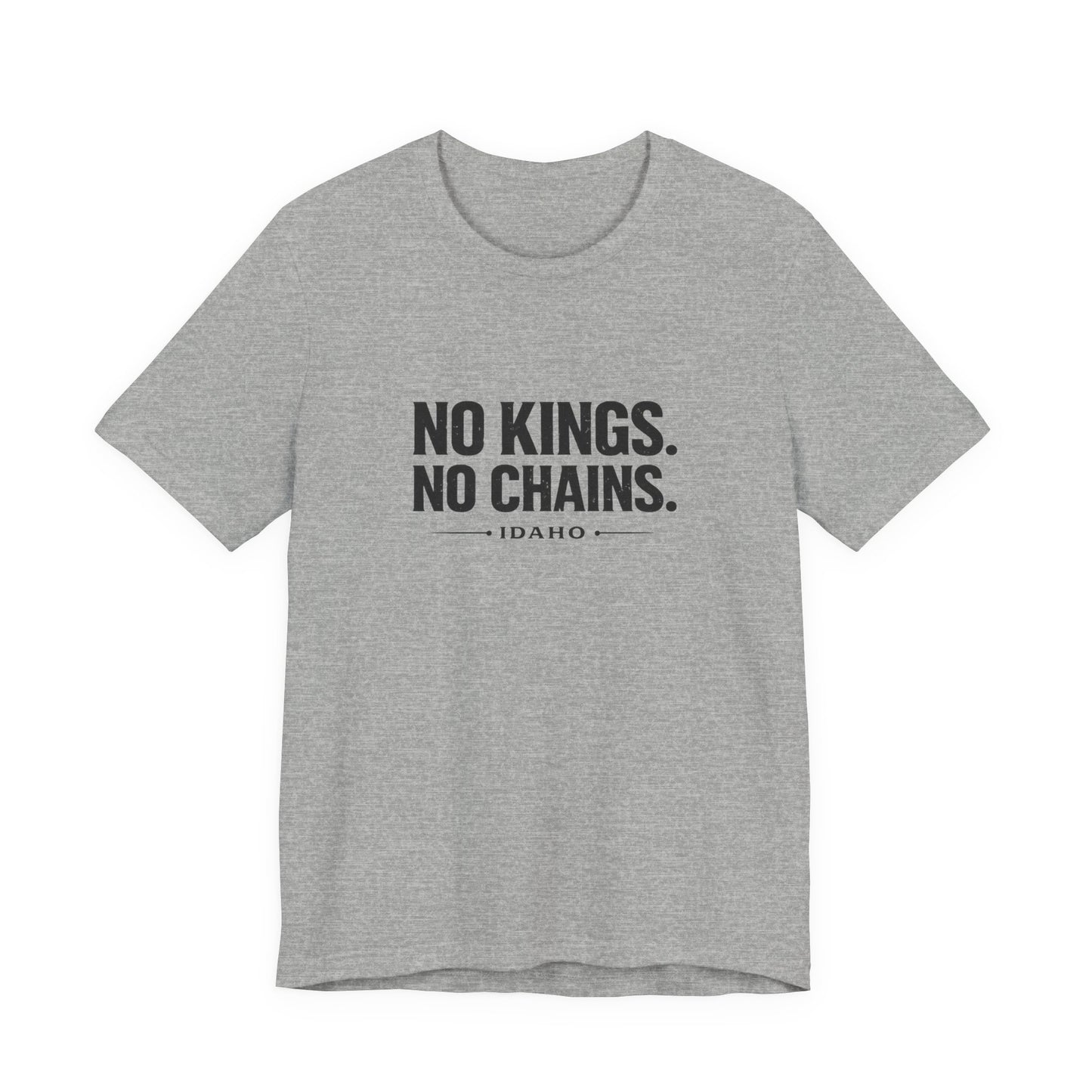 No Kings No Chains Shirt – Idaho Freedom Tee | Minimal Protest Shirt Idaho