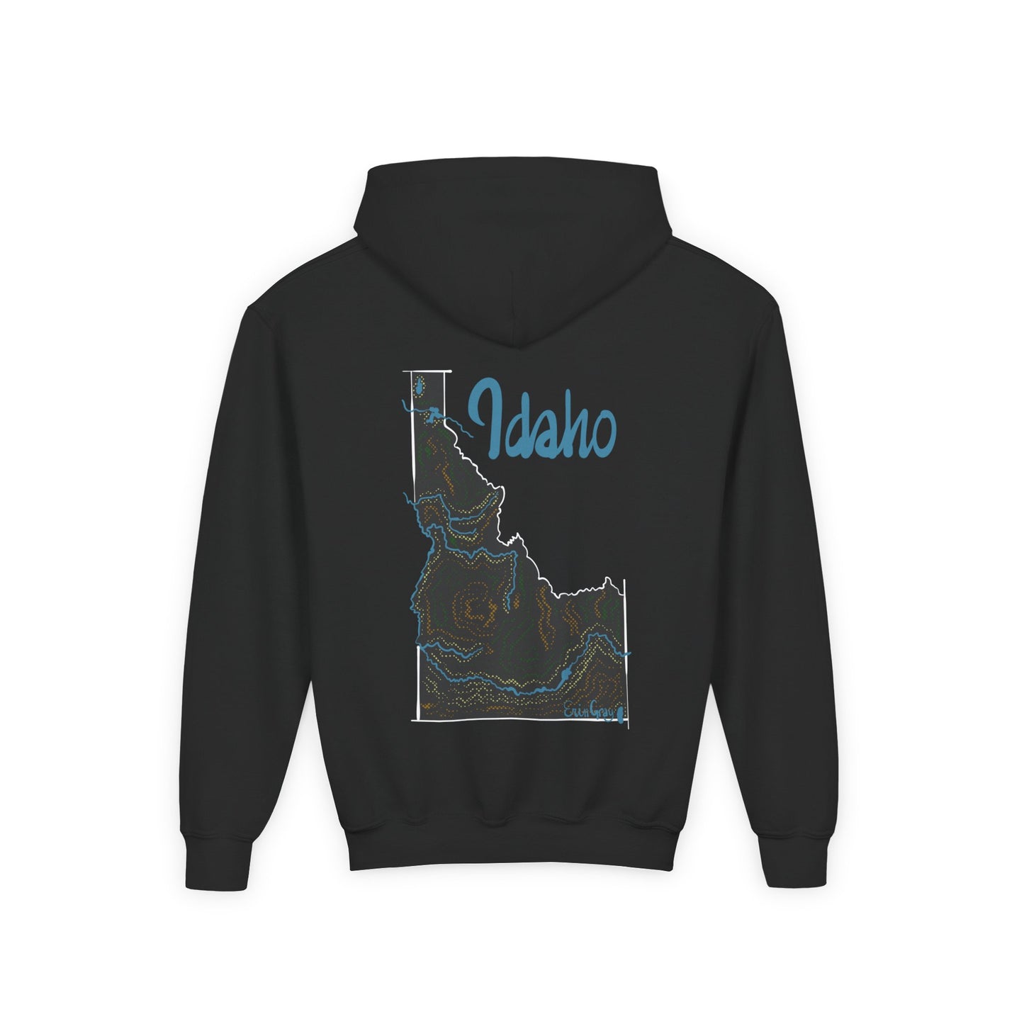 Idaho State Pride Youth Hoodie — Designed by an Independent Idaho Artist