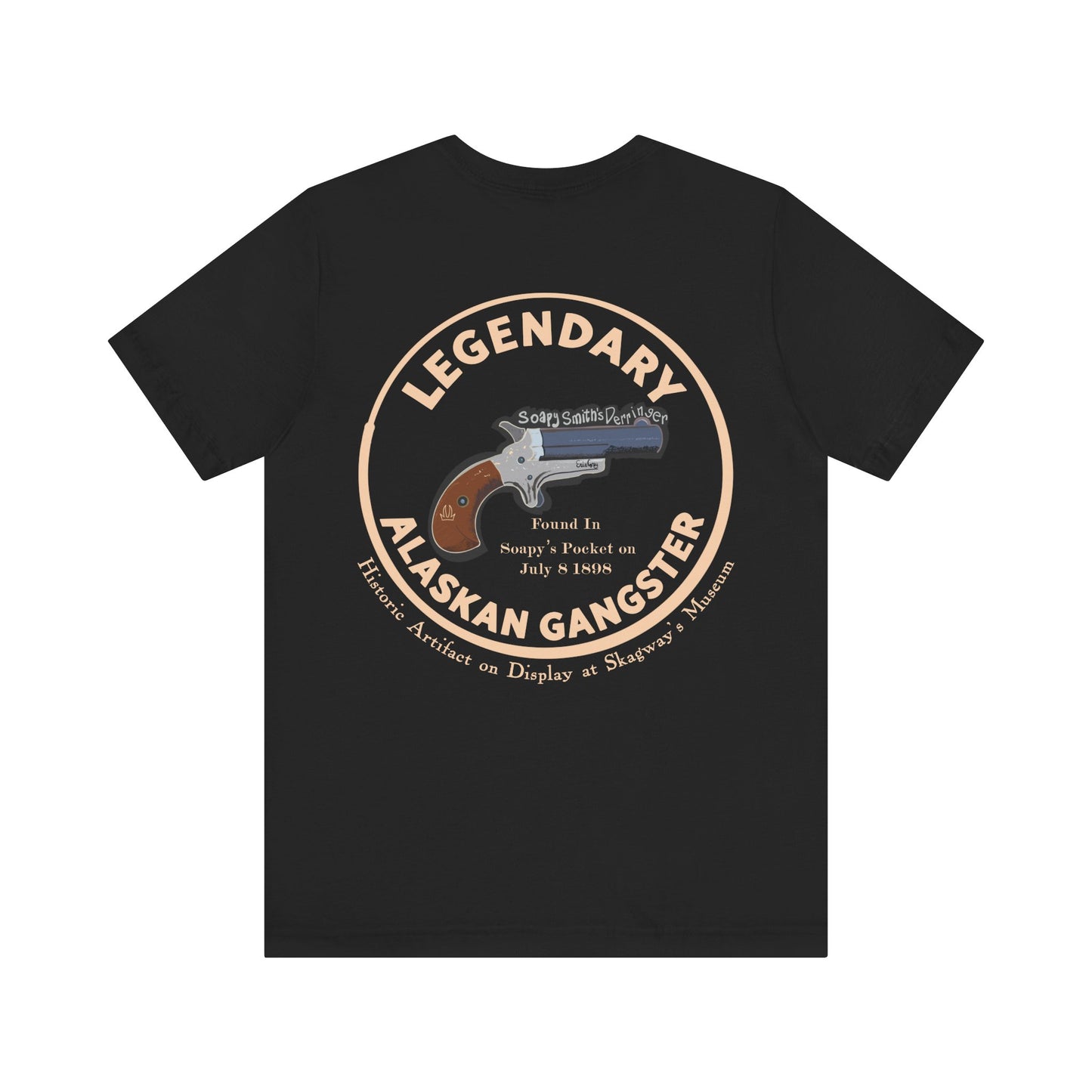 Treasure Hunt for the Legendary Alaskan Gangster T‑Shirt — 'Death of Soapy Smith' Historical Graphic Tee