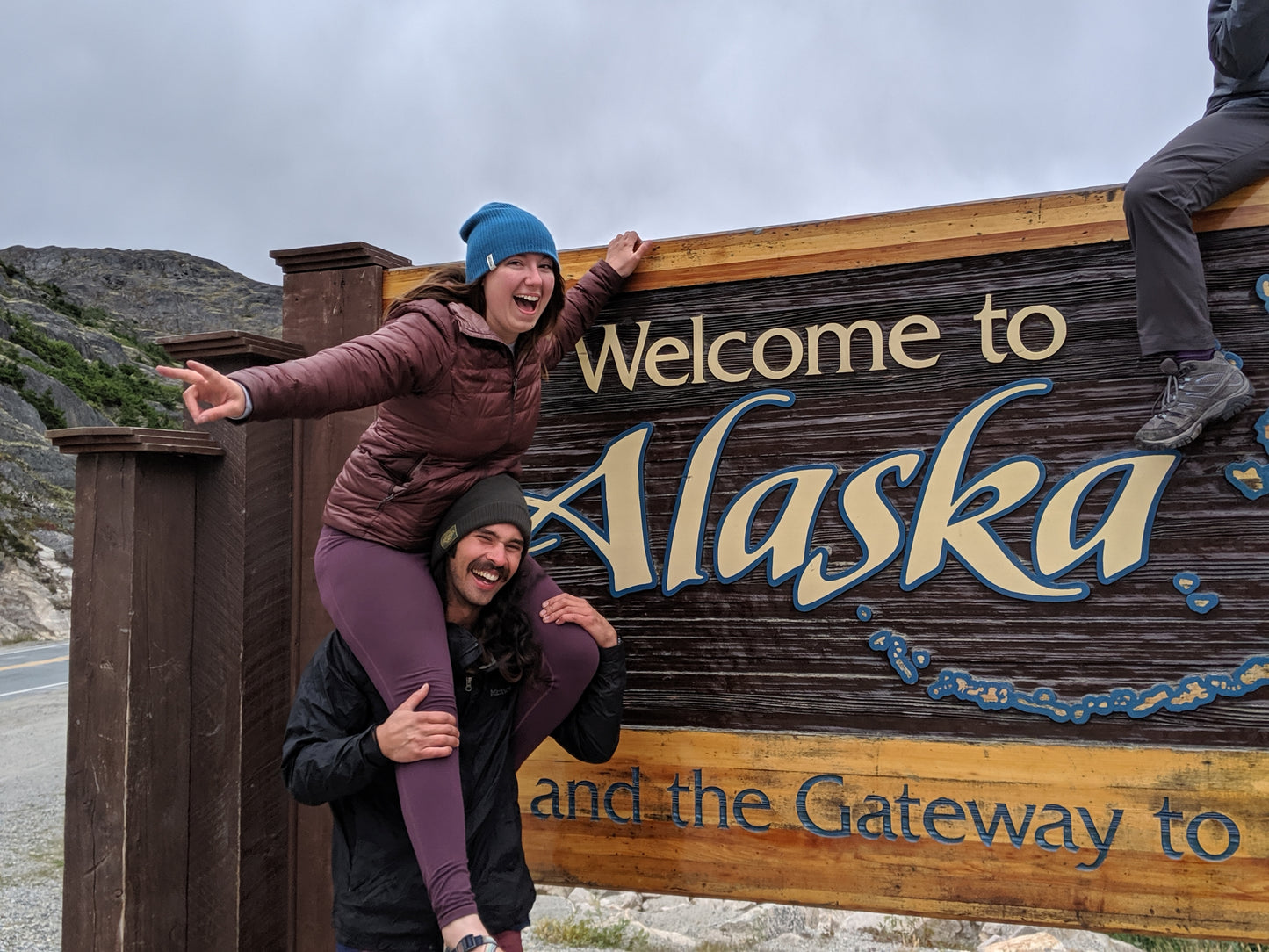 Welcome to Alaska Sign Hoodie — Bring the Landmark Home.