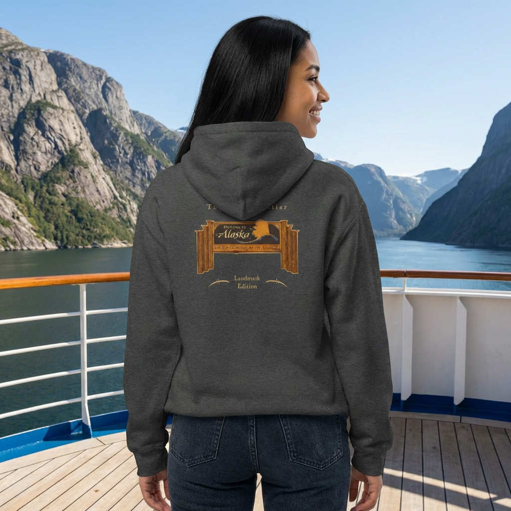 Welcome to Alaska Sign Hoodie — Bring the Landmark Home.