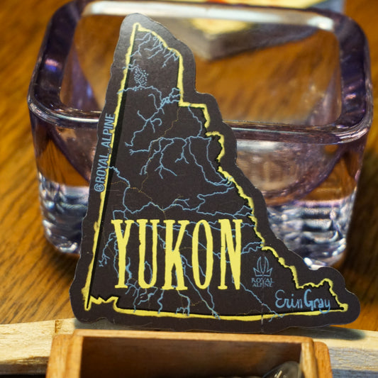 Yukon Territory "Rivers and Roads" Stickers and Magnets