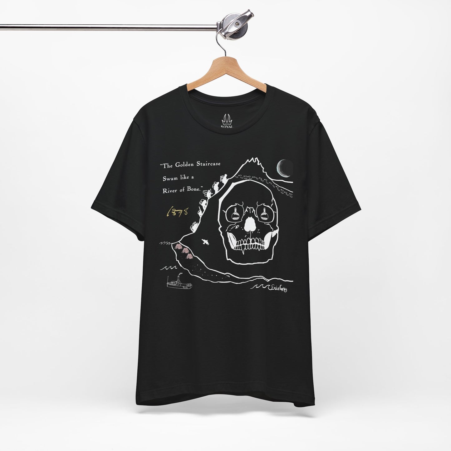 Klondike Gold Rush Story Tee — "The Golden Staircase Swam Like a River of Bone"