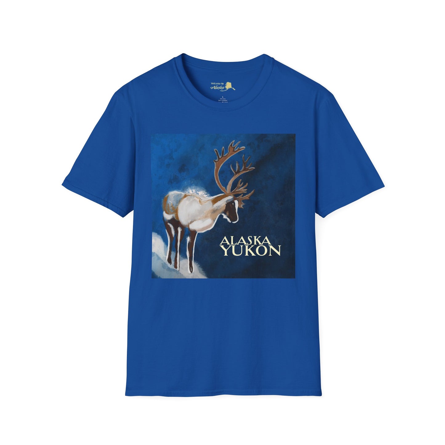 Caribou Reindeer Alaska Yukon T-Shirt — Vintage Wildlife Graphic Tee