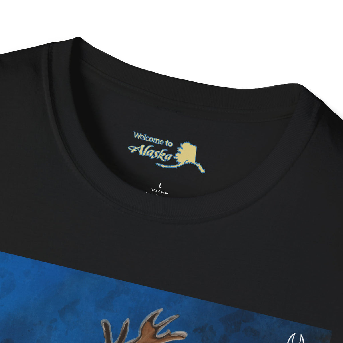 Caribou Reindeer Alaska Yukon T-Shirt — Vintage Wildlife Graphic Tee