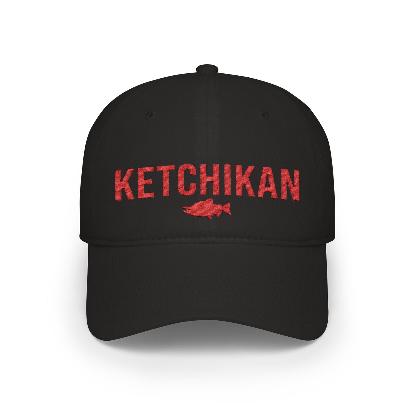 Ketchikan Alaska Embroidered Baseball Cap | Salmon Fishing Hat | Alaska Gift