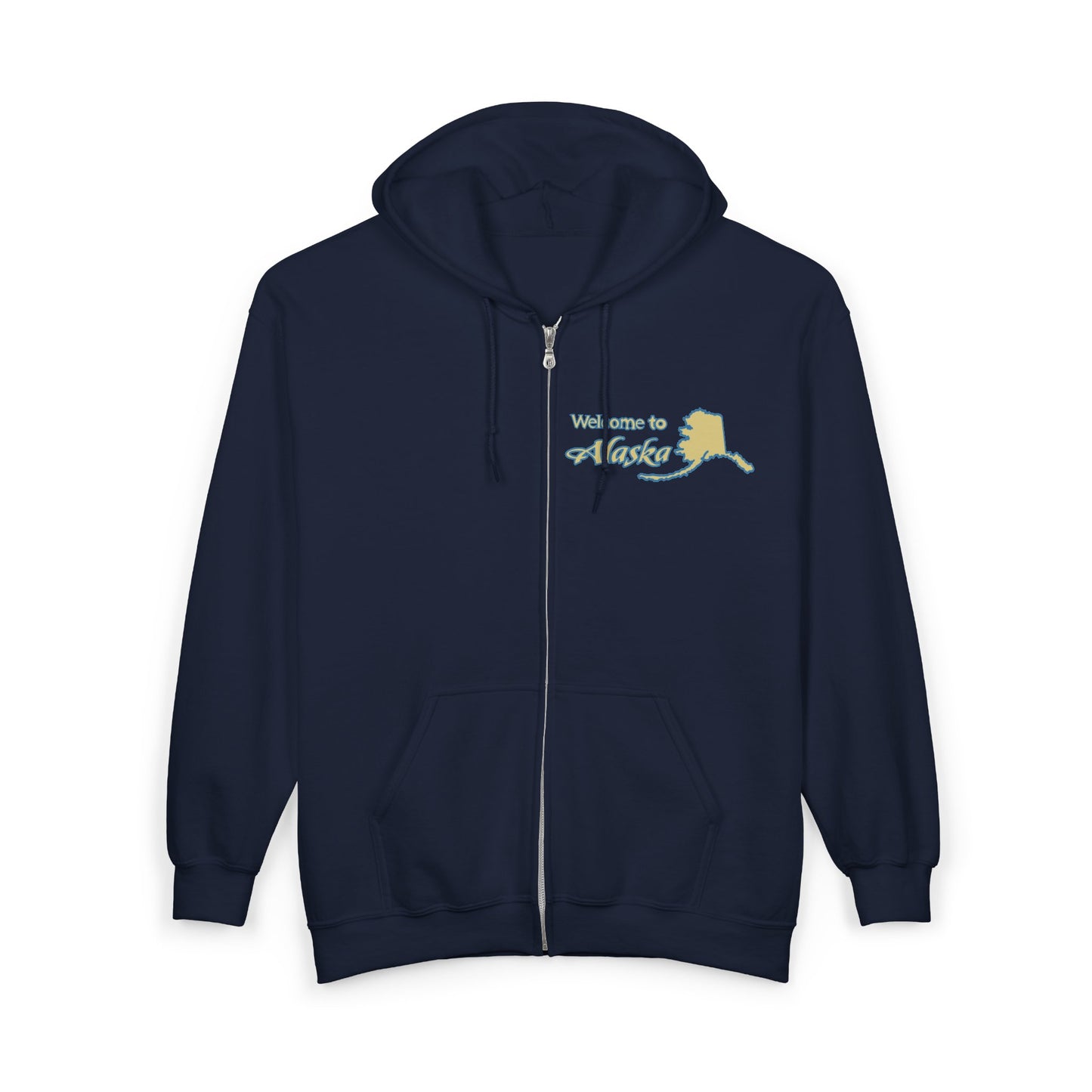 Juneau Alaska Orca Zip Hoodie — Vintage Travel Whale & Sunset Full‑Zip Sweatshirt