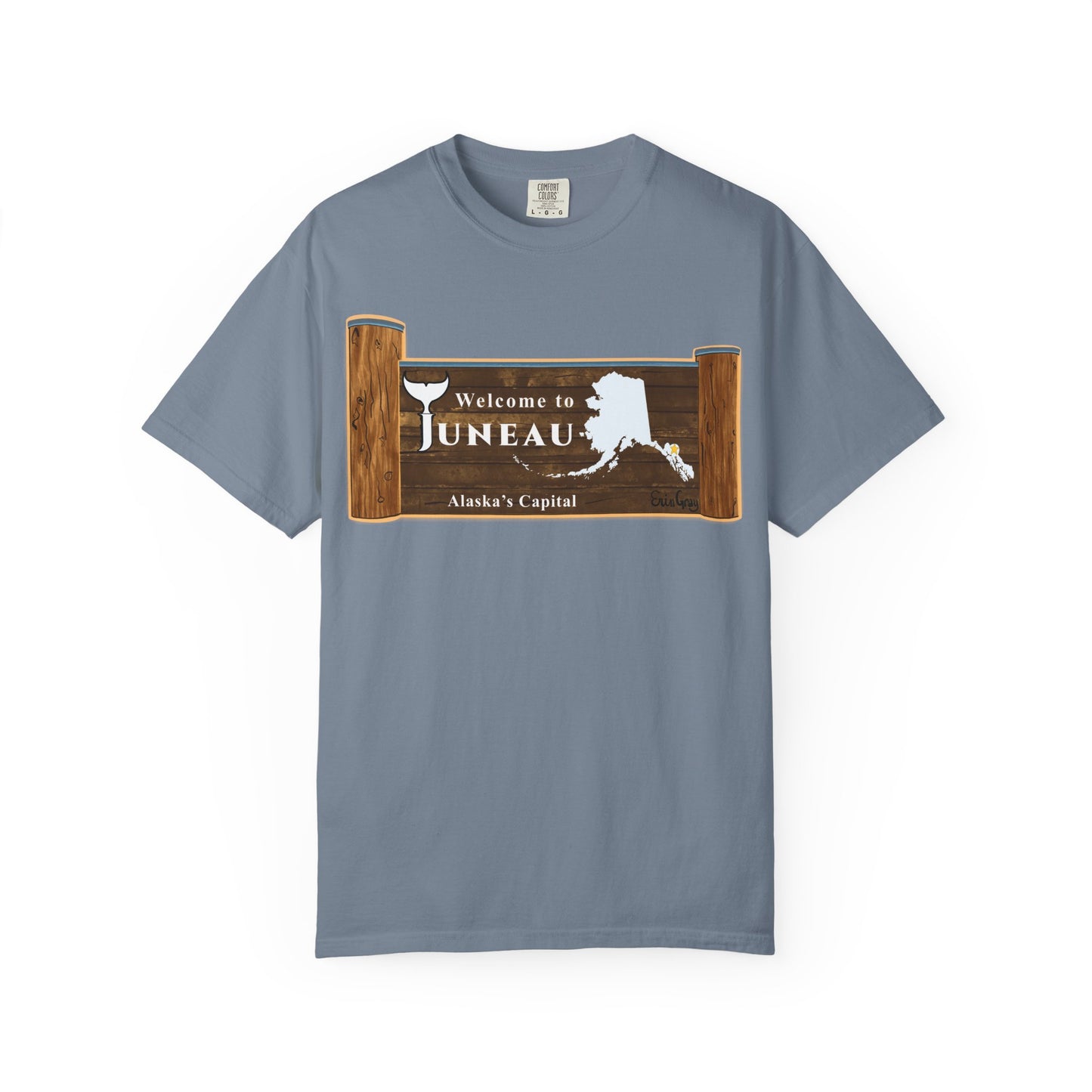Juneau Alaska Sign T-Shirt – Welcome to Juneau Souvenir Tee