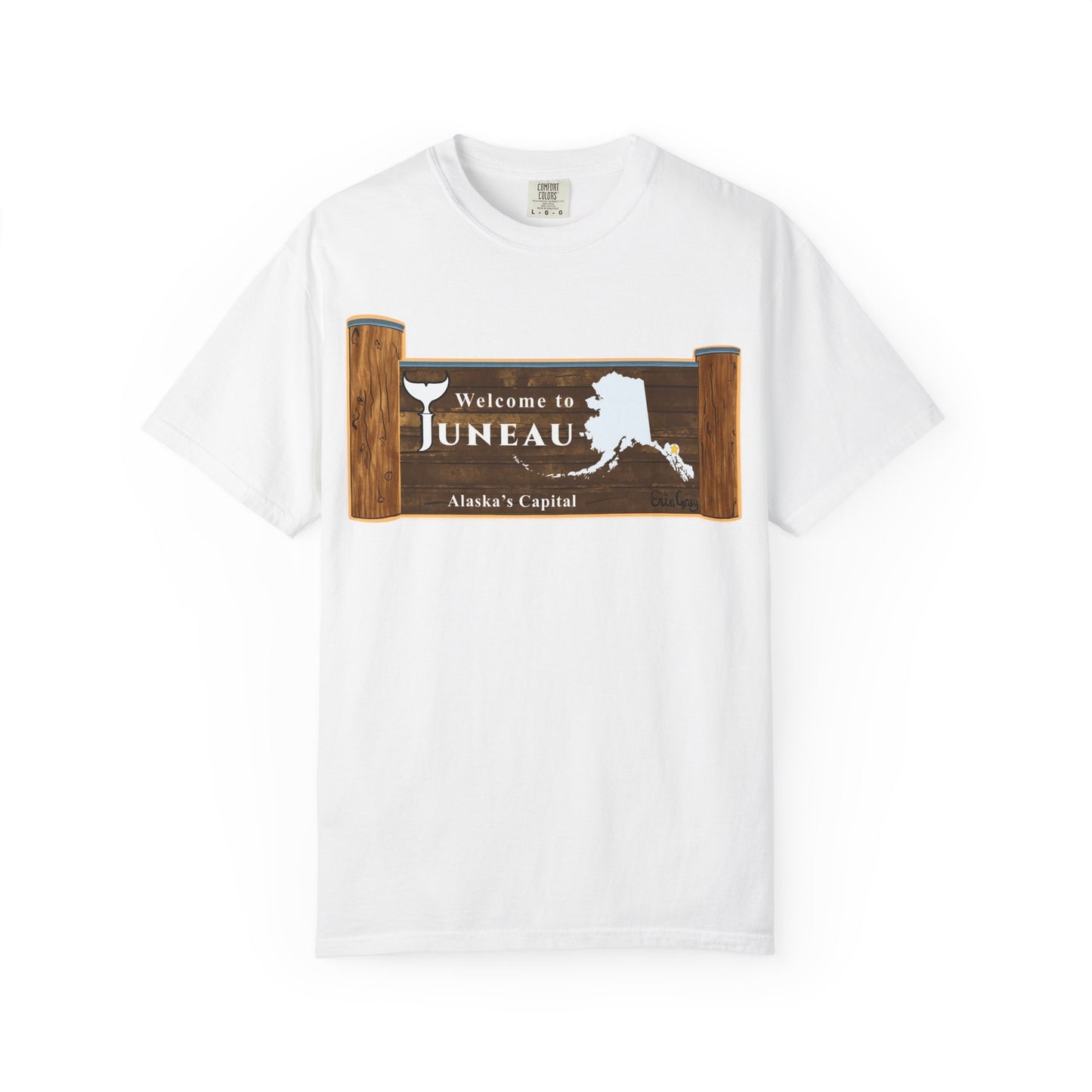 Juneau Alaska Sign T-Shirt – Welcome to Juneau Souvenir Tee