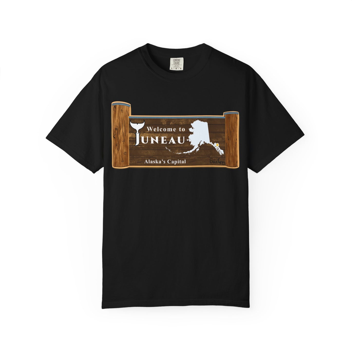 Juneau Alaska Sign T-Shirt – Welcome to Juneau Souvenir Tee