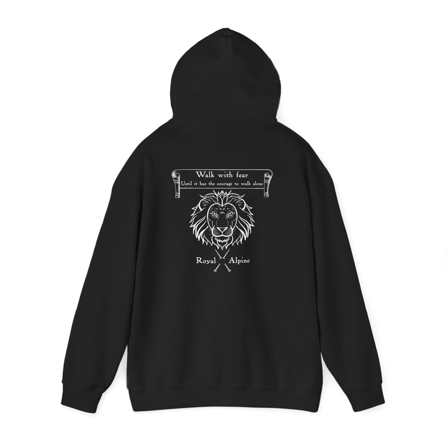 Walk with Fear -  Royal Alpine Hoodie