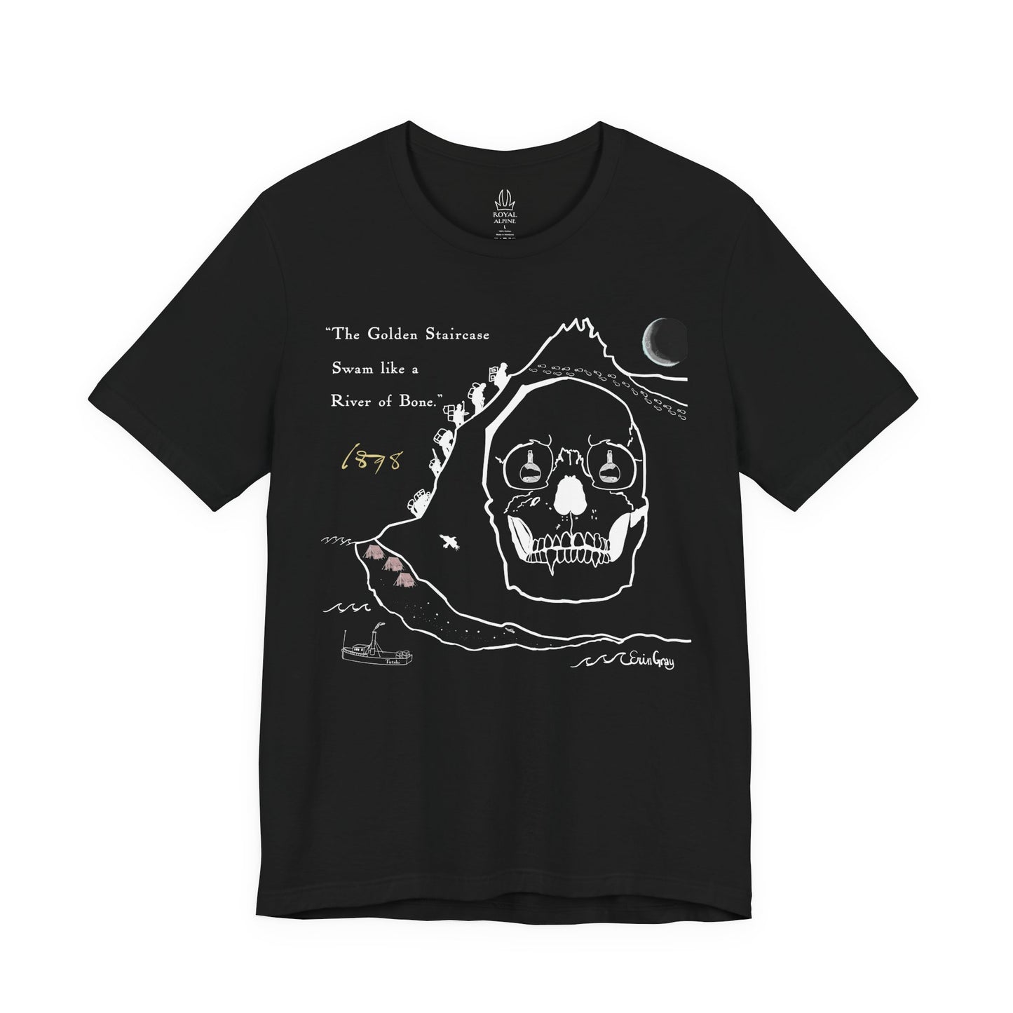 Klondike Gold Rush Story Tee — "The Golden Staircase Swam Like a River of Bone"