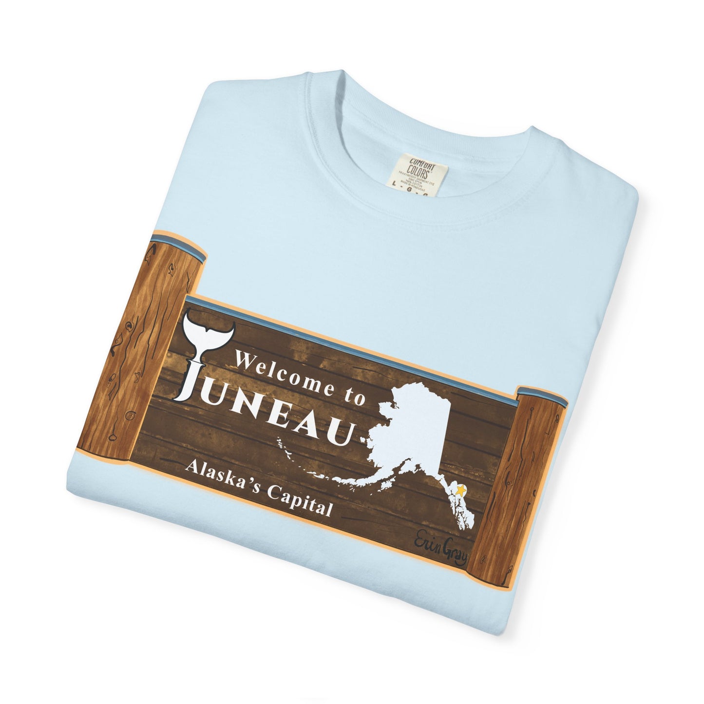 Juneau Alaska Sign T-Shirt – Welcome to Juneau Souvenir Tee