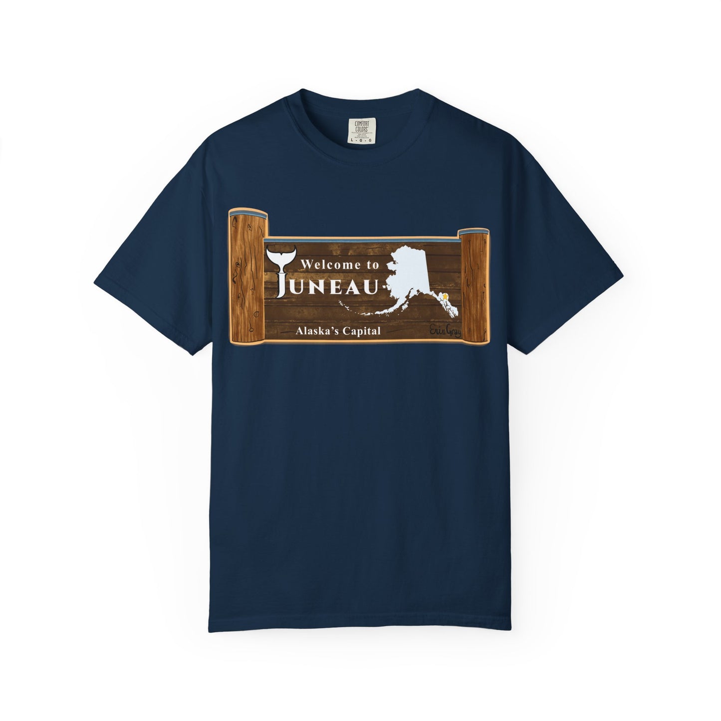 Juneau Alaska Sign T-Shirt – Welcome to Juneau Souvenir Tee