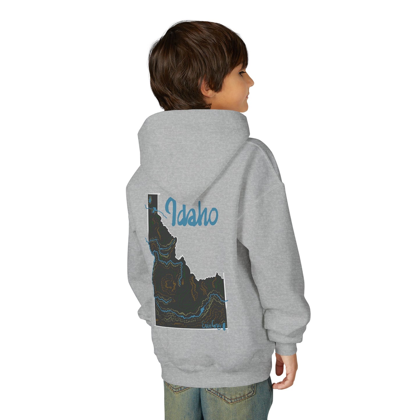 Idaho State Pride Youth Hoodie — Designed by an Independent Idaho Artist