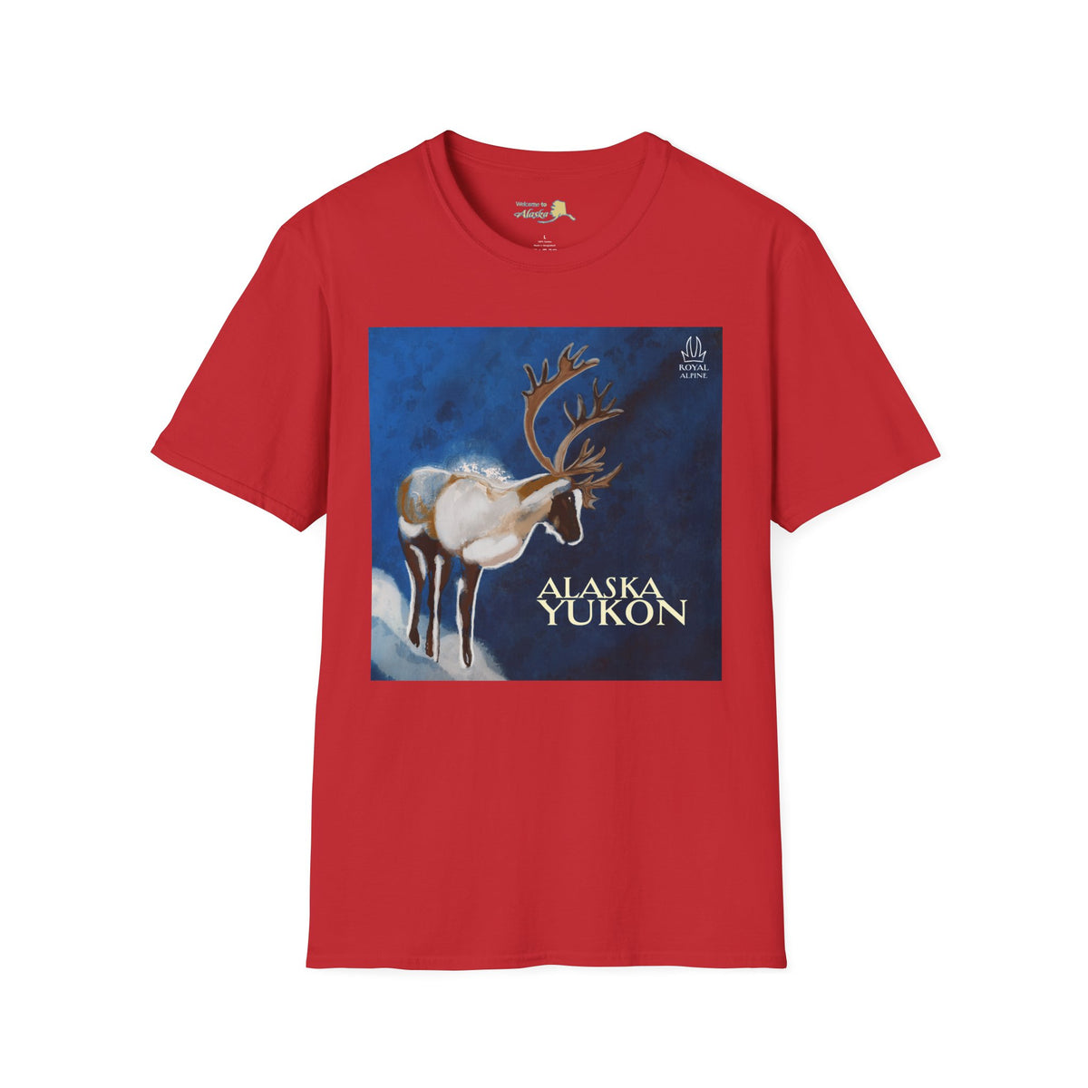 Caribou Reindeer Alaska Yukon T-Shirt — Vintage Wildlife Graphic Tee