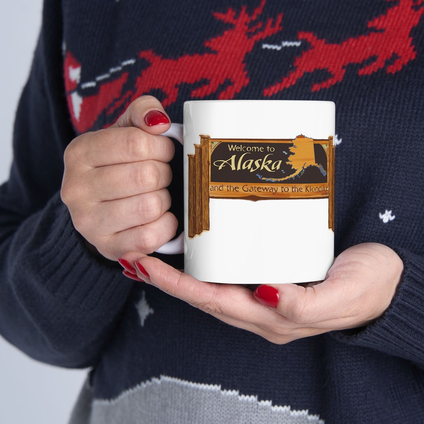 Welcome to Alaska Mug – Skagway Alaska Gold Rush Alaska Cruise Souvenir Coffee Mug |The Last Frontier