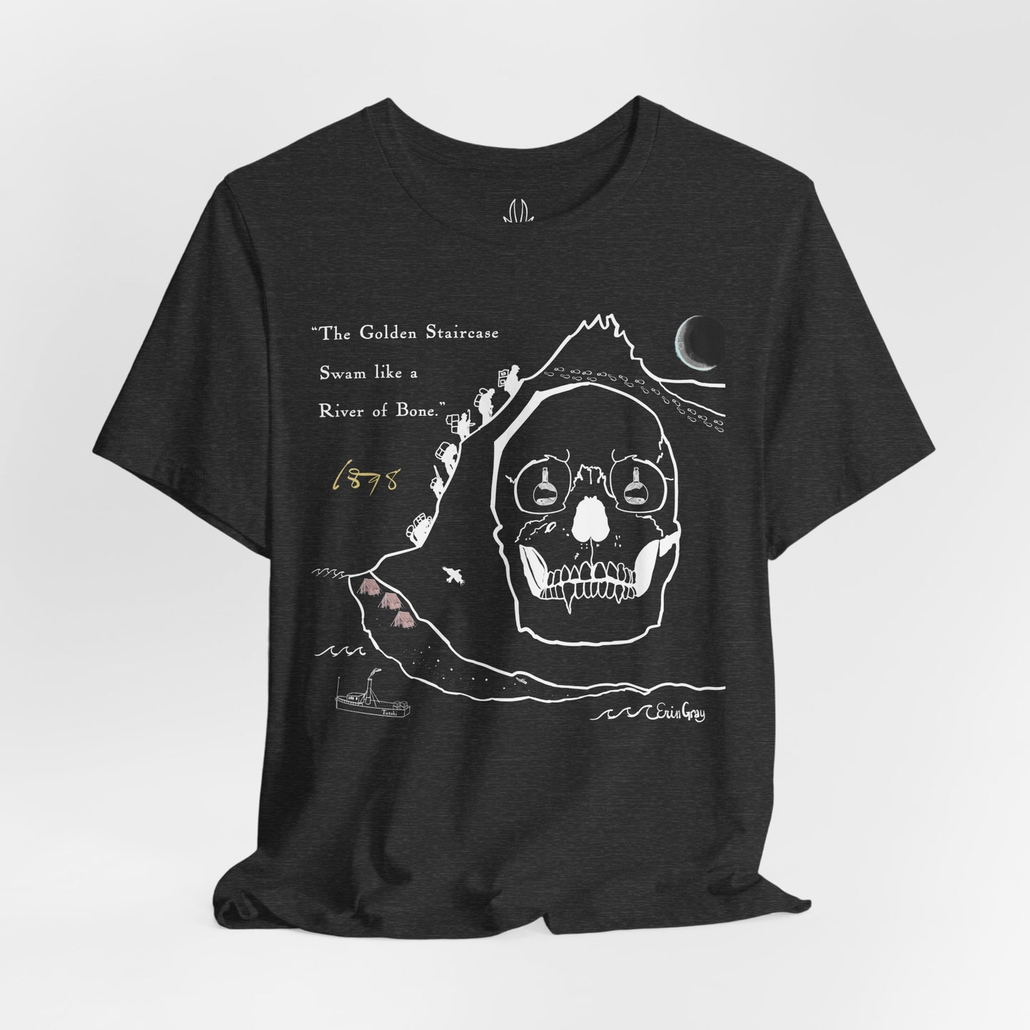 Klondike Gold Rush Story Tee — "The Golden Staircase Swam Like a River of Bone"